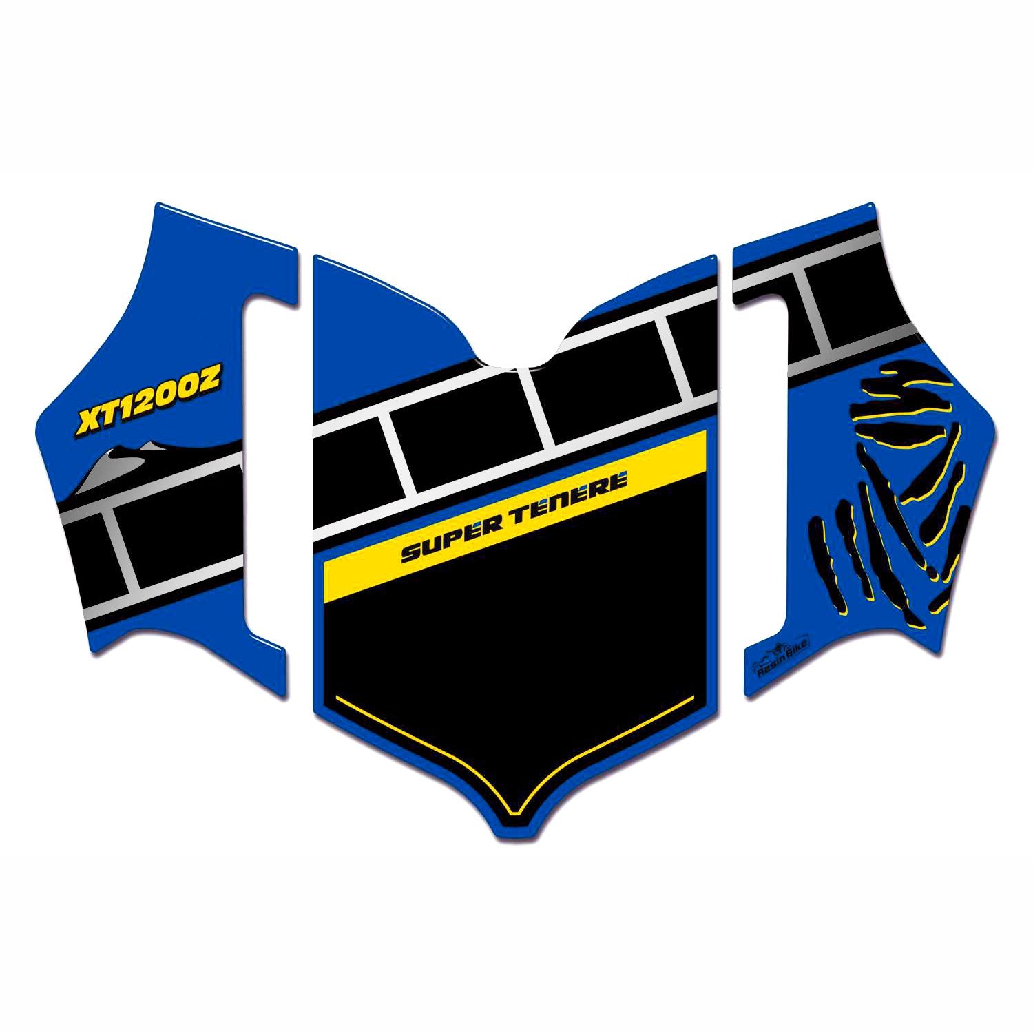 Resin Bike 3D Motorcycle Stickers - Windshield | Yamaha XT 1200 Z Super Tenere 2010>2014 RB-B2K86737 -   Pyramid Motorcycle Accessories