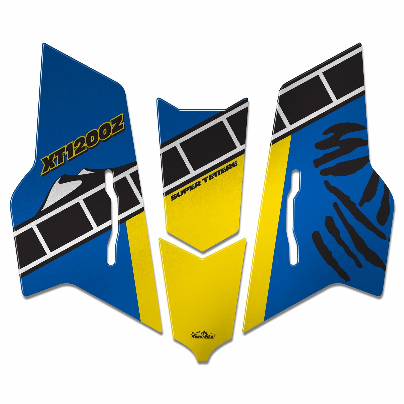 Resin Bike 3D Motorcycle Stickers - Windshield | Yamaha XT 1200 Z Super Tenere 2010>2014 RB-B875A918 -   Pyramid Motorcycle Accessories