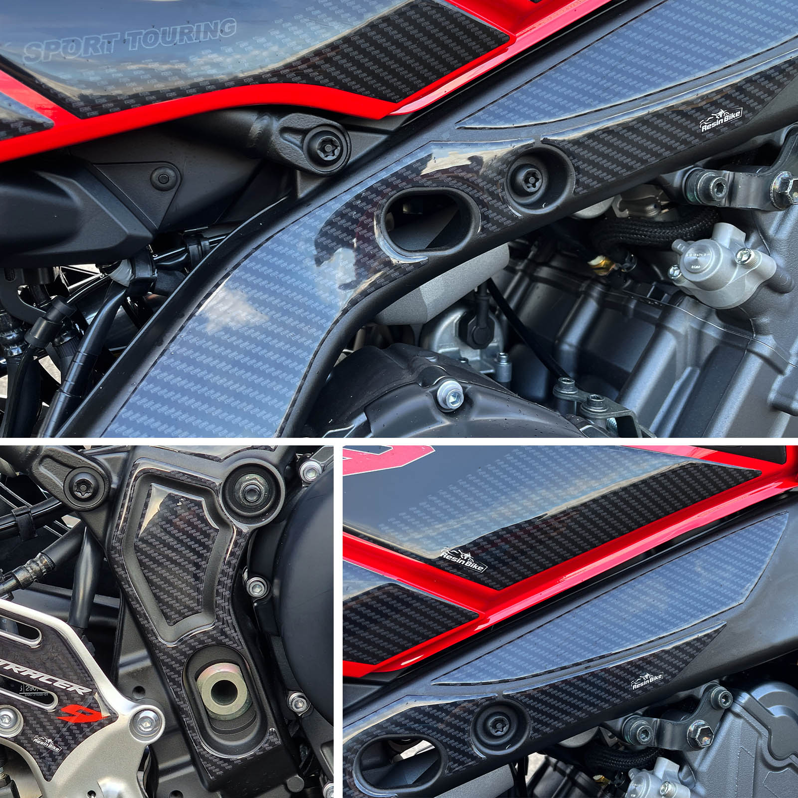Resin Bike 3D Motorcycle Stickers - Frame Guard | Yamaha MT-09/Tracer 9/9GT/9GT+ 2021>2025 -   Pyramid Motorcycle Accessories