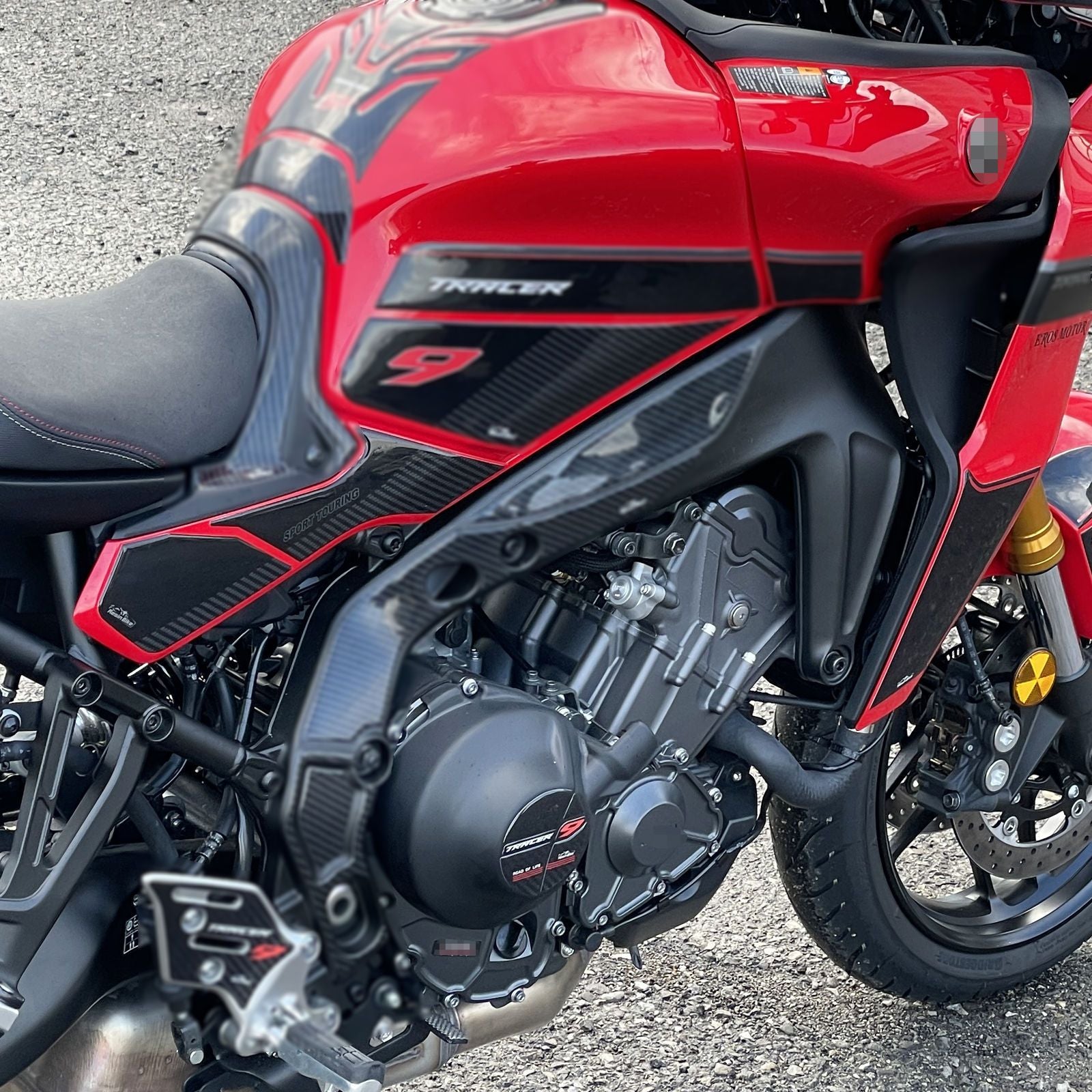 Resin Bike 3D Motorcycle Stickers - Tank Sides | Yamaha Tracer 9 / 9 GT / 9 GT+ 2021>2026 -   Pyramid Motorcycle Accessories