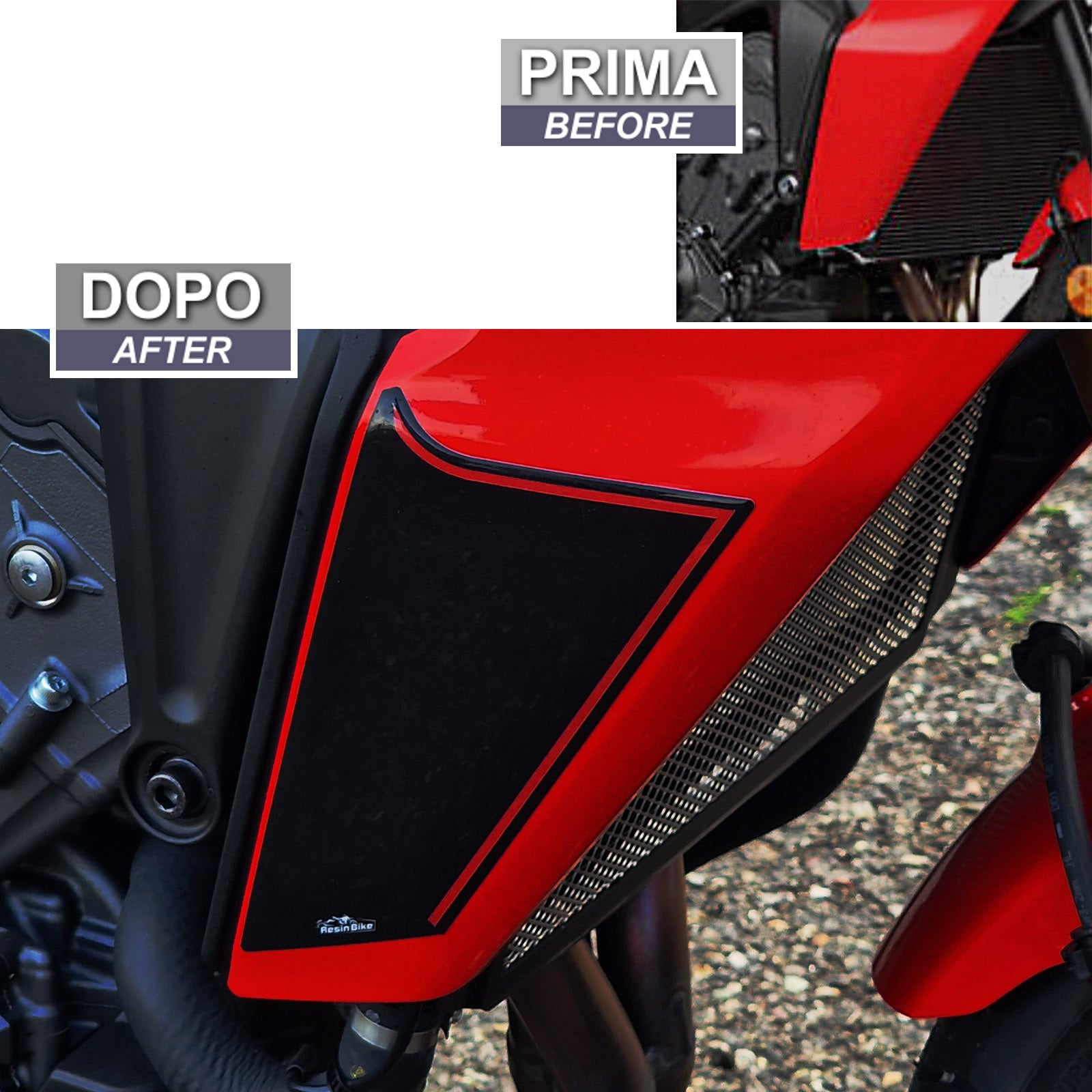 Resin Bike 3D Motorcycle Stickers - Tank Sides | Yamaha Tracer 9 / 9 GT / 9 GT+ 2021>2024 RB-1000489800008 -   Pyramid Motorcycle Accessories