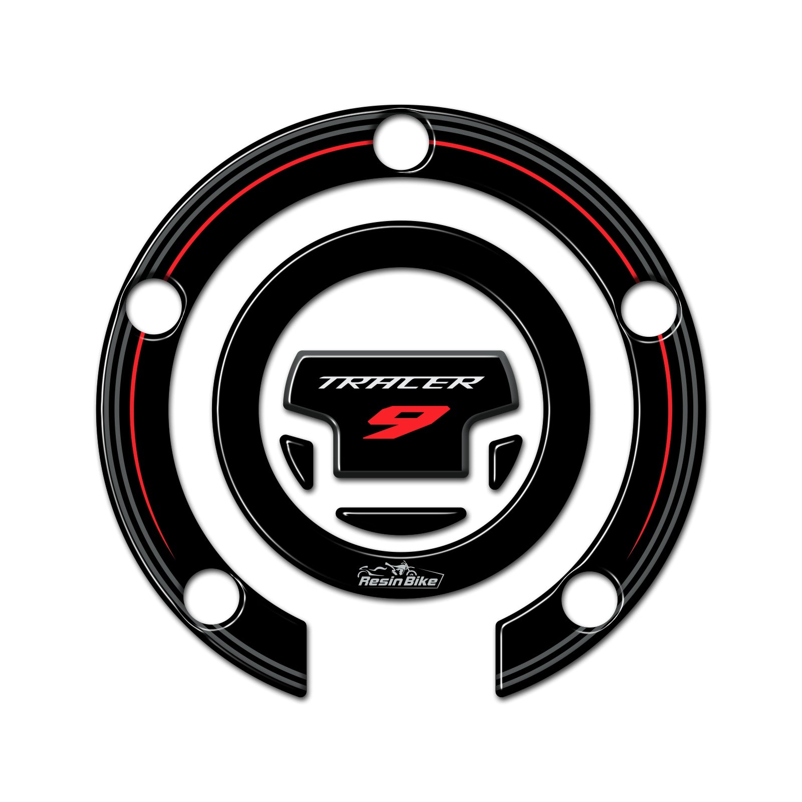 Resin Bike 3D Motorcycle Stickers - Fuel Cap | Yamaha Tracer 9 2021>2024 RB-1000490000008 -   Pyramid Motorcycle Accessories
