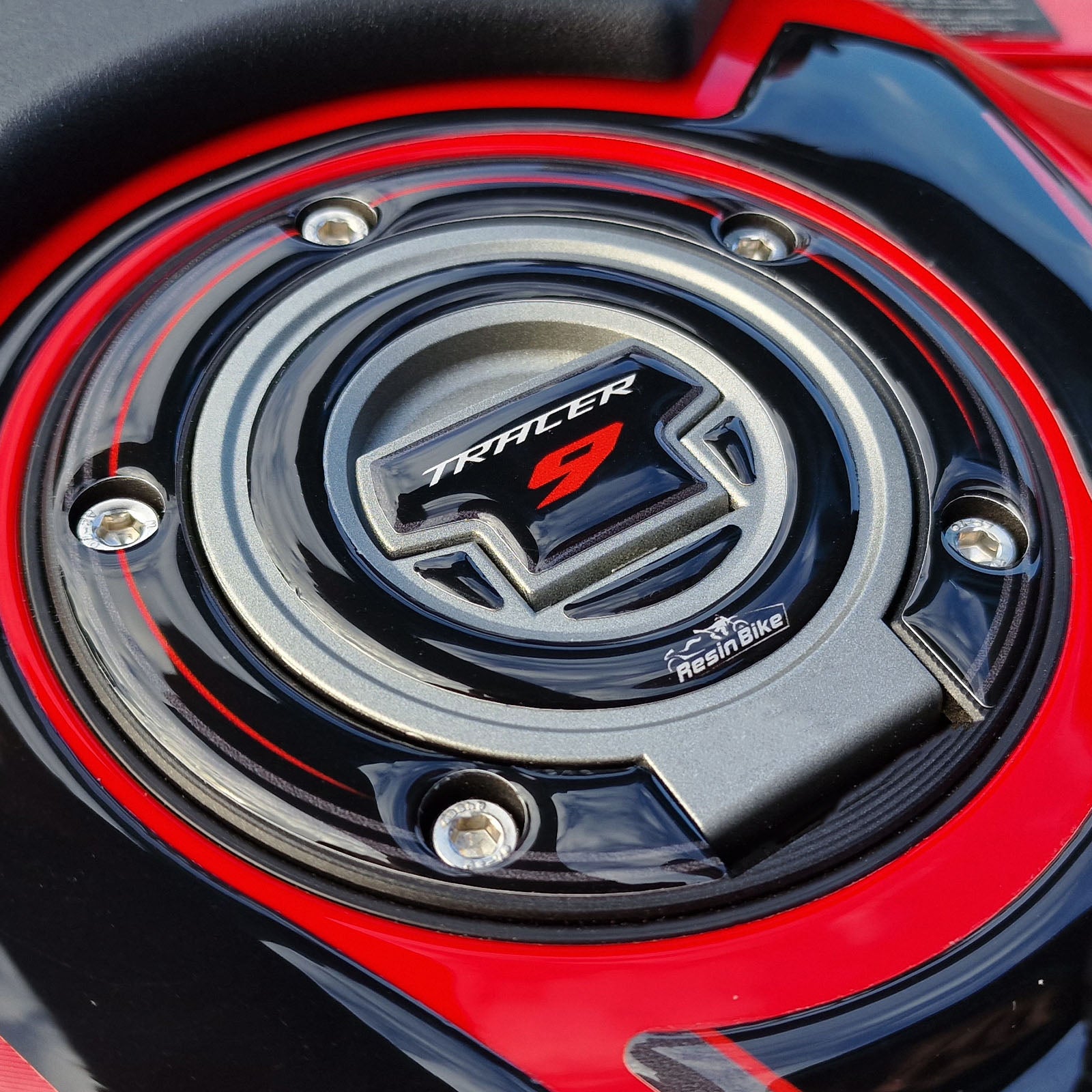 Resin Bike 3D Motorcycle Stickers - Fuel Cap | Yamaha Tracer 9 2021>2024 RB-1000490000008 -   Pyramid Motorcycle Accessories