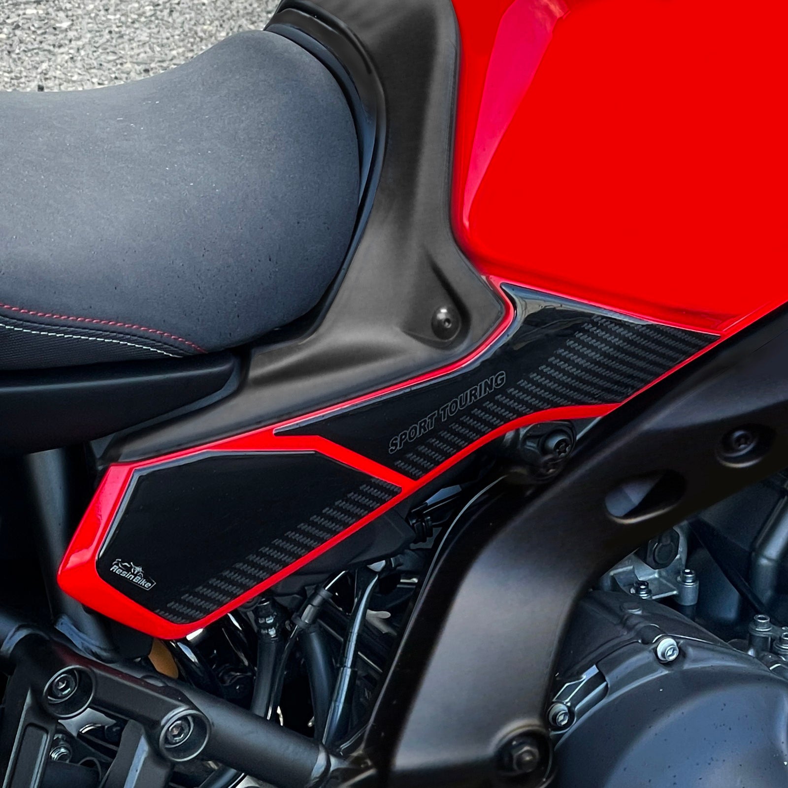Resin Bike 3D Motorcycle Stickers - Tank Kit | Yamaha Tracer 9 2021>2026 -   Pyramid Motorcycle Accessories