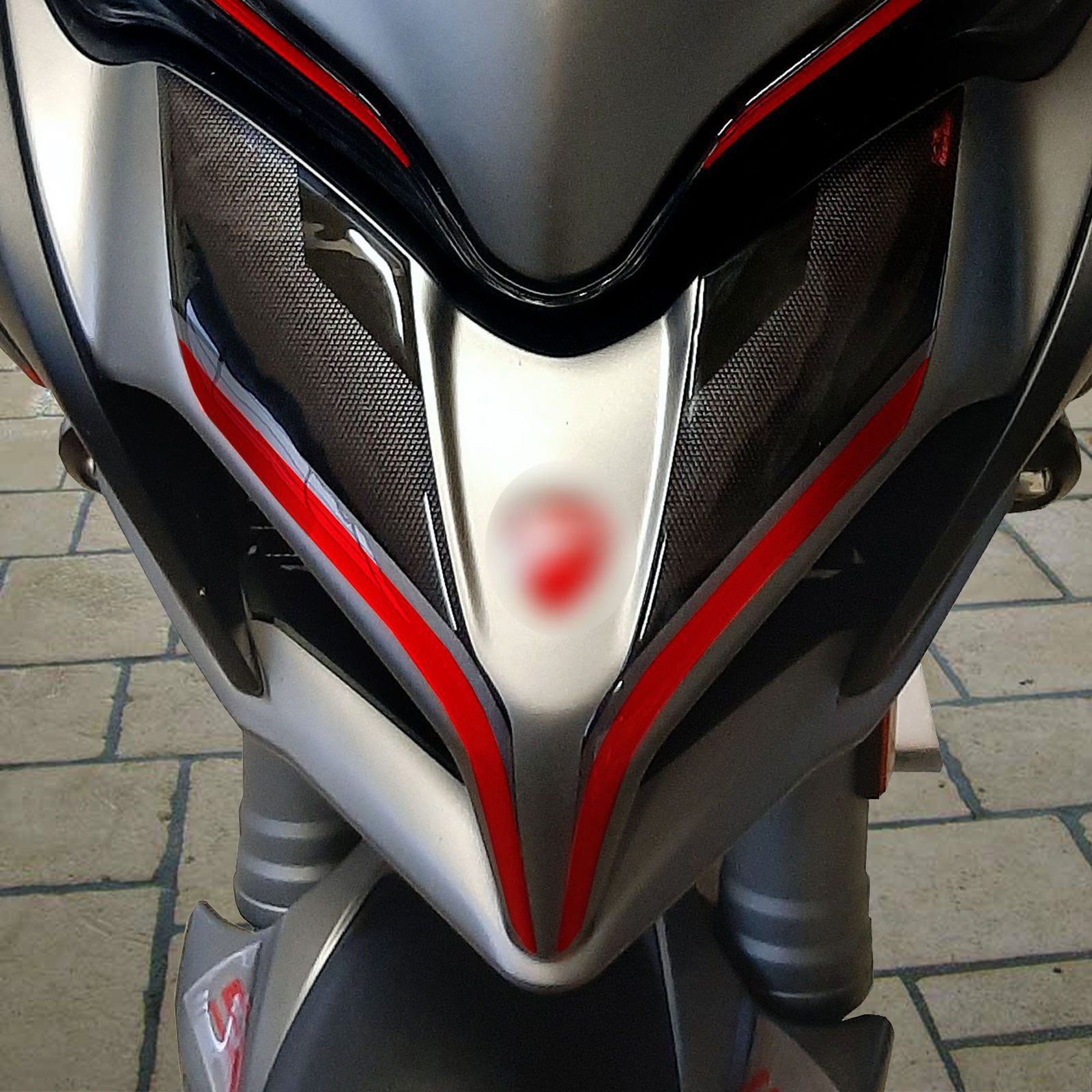 Resin Bike 3D Motorcycle Stickers - Beak | Ducati Multistrada 1260 S 2018>2020 -   Pyramid Motorcycle Accessories
