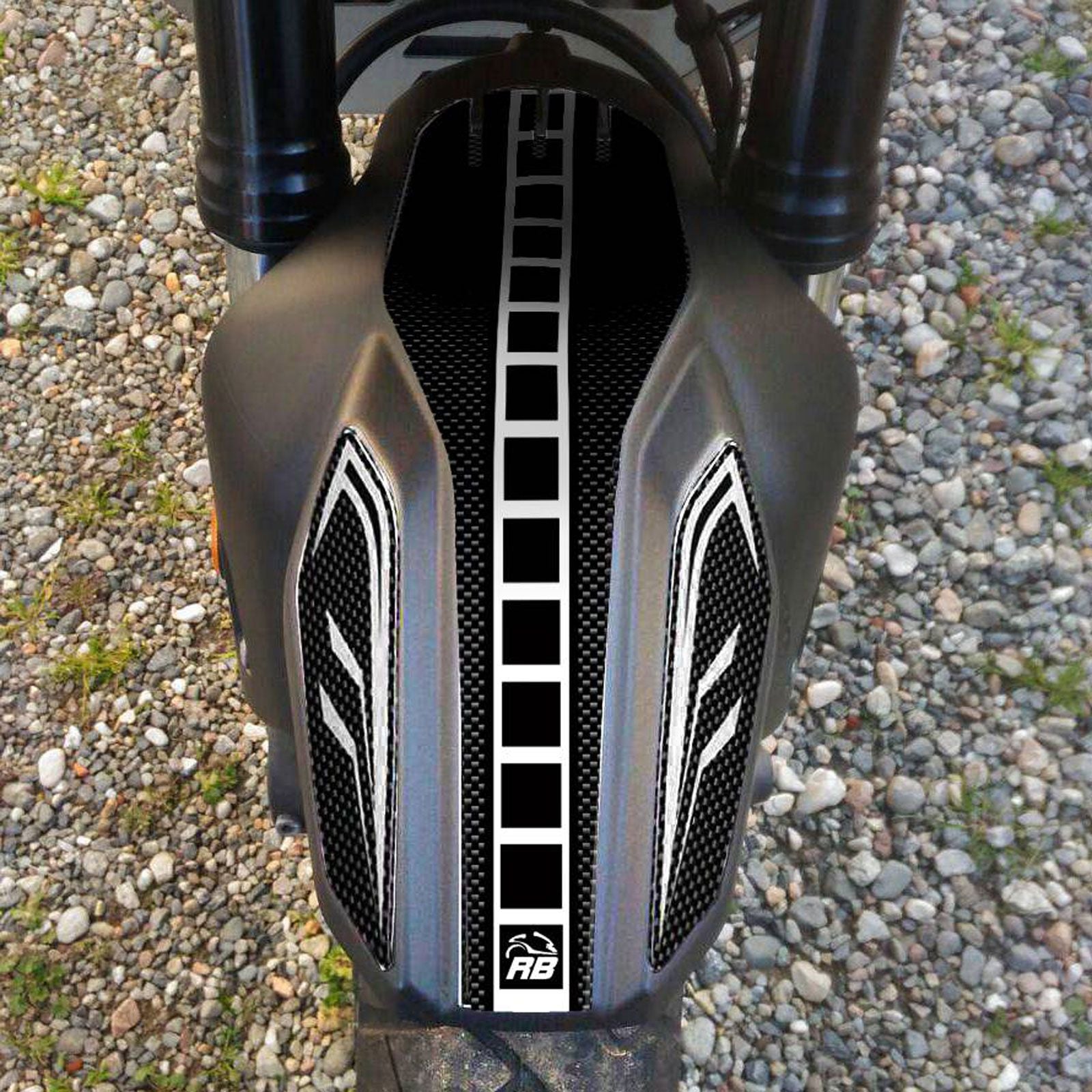 Resin Bike 3D Motorcycle Stickers - Front Fender | Yamaha XT 1200 Z Super Tenere 2010>2020 RB-B17431G3 -   Pyramid Motorcycle Accessories