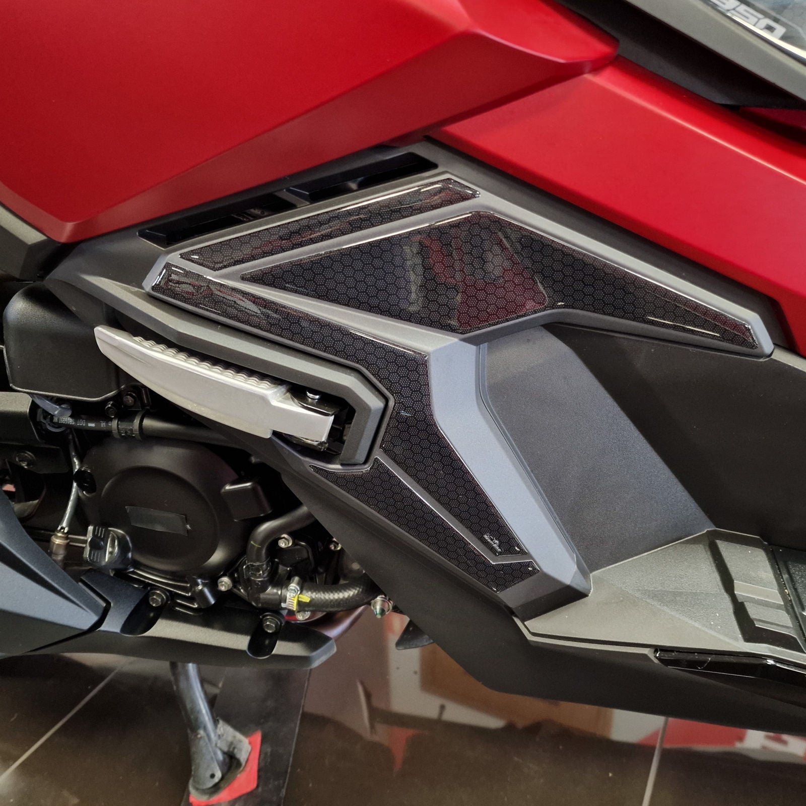 Resin Bike 3D Motorcycle Stickers - Footboard | Honda ADV 350 2022>2026 RB-1000655600005 -   Pyramid Motorcycle Accessories