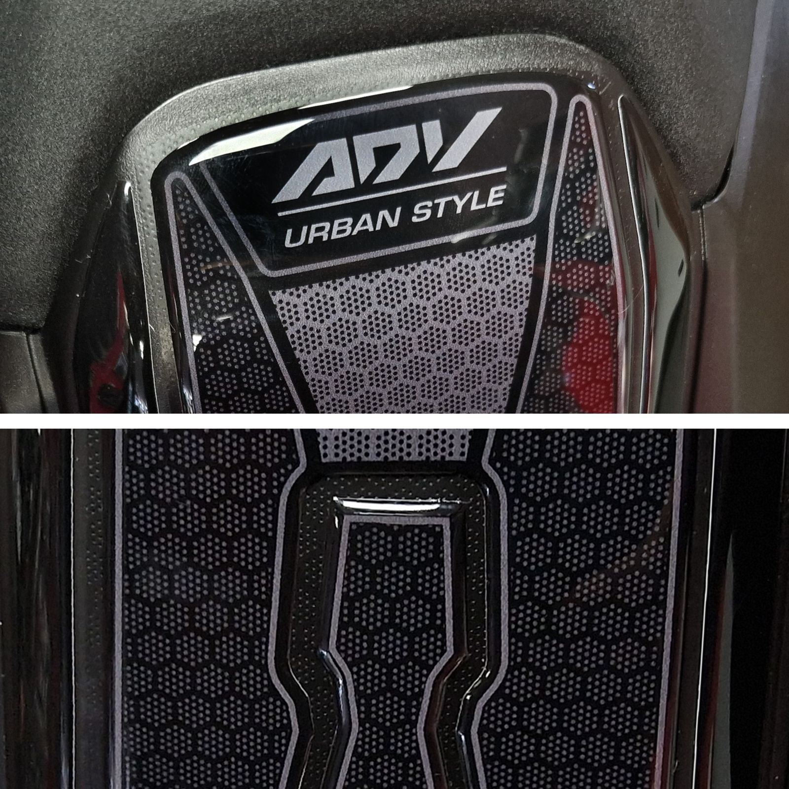 Resin Bike 3D Motorcycle Stickers - Under Seat Cover | Honda ADV 350 2022>Current -   Pyramid Motorcycle Accessories