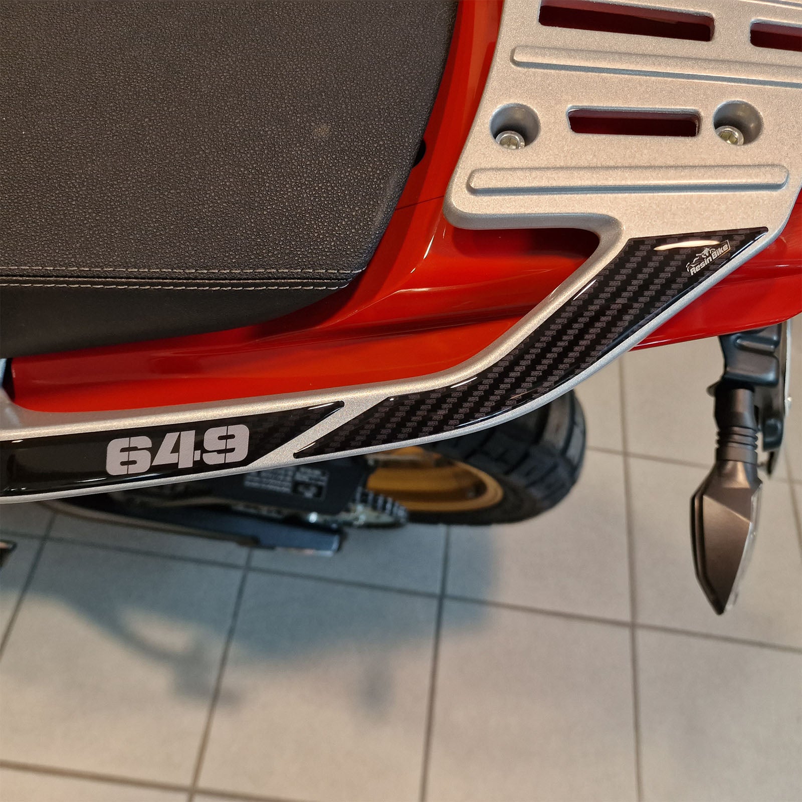 Resin Bike 3D Motorcycle Stickers - Passenger Handles | Moto Morini X-Cape 650 2021>2026 -   Pyramid Motorcycle Accessories