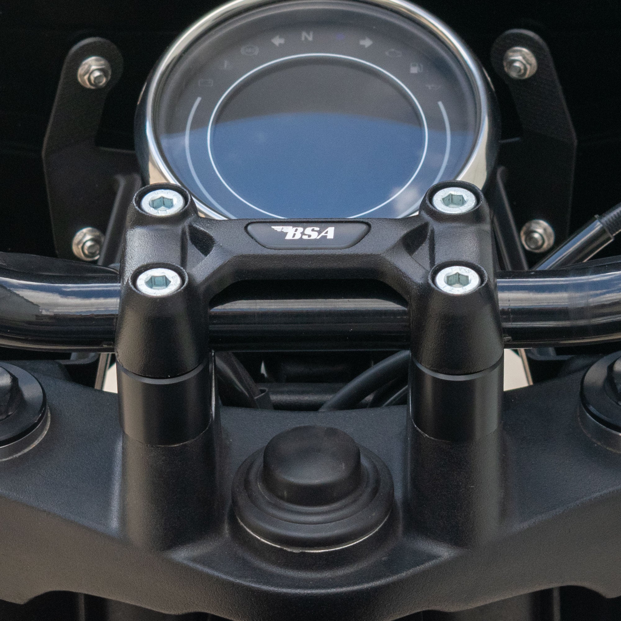 Pyramid Handlebar Risers | Gloss Black | BSA Bantam 350 2025>