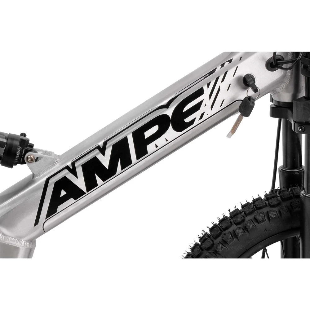 Amped A18 Comp Kids Electric Bike | Silver -   Pyramid Motorcycle Accessories