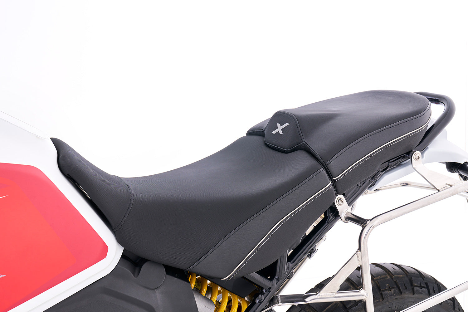 Wunderlich Passenger Seat Aktivkomfort Standard | Black | Ducati Desert X -   Pyramid Motorcycle Accessories