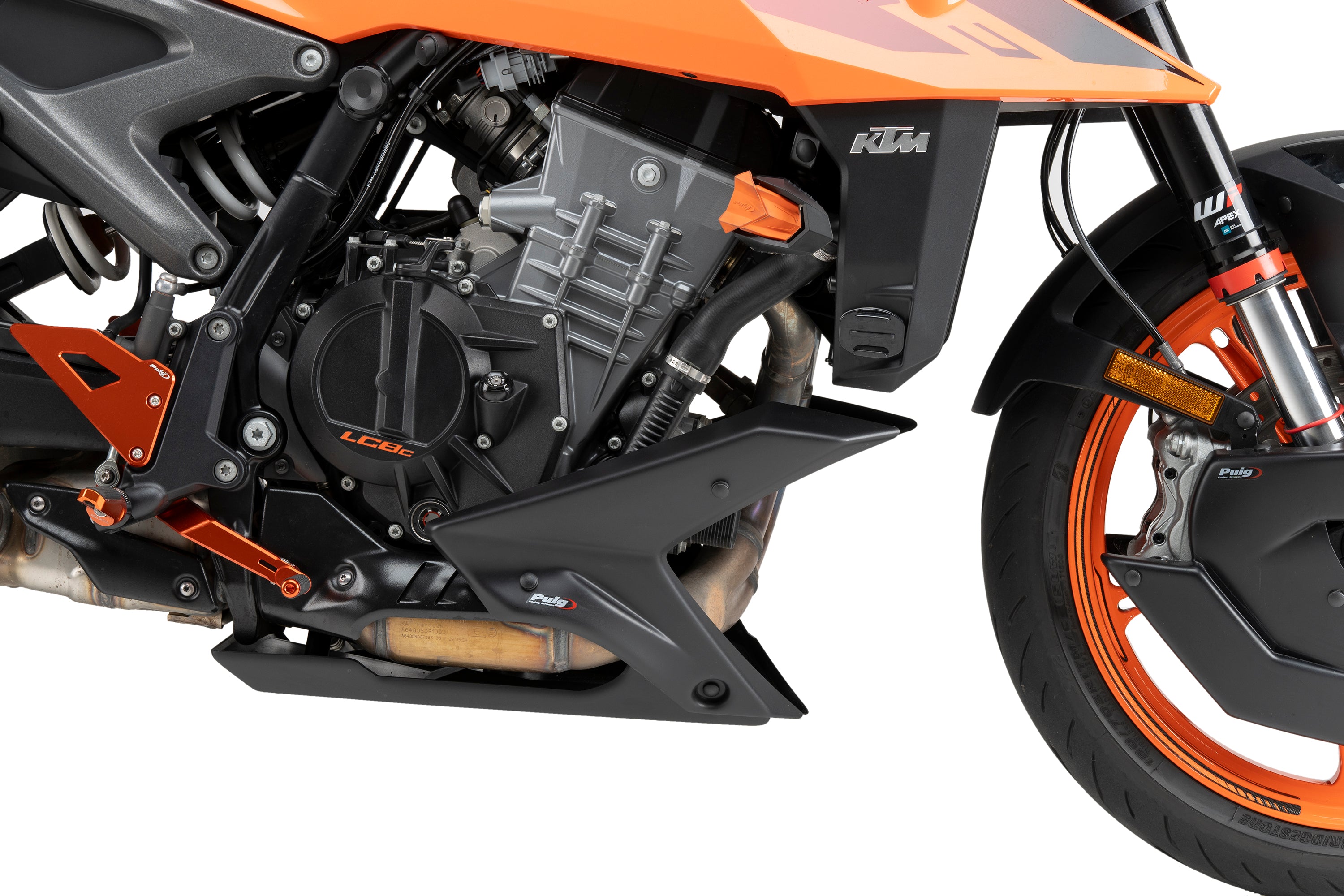 Puig Belly Pan | Matte Black | KTM 990 Duke/R 2024>Current -   Pyramid Motorcycle Accessories