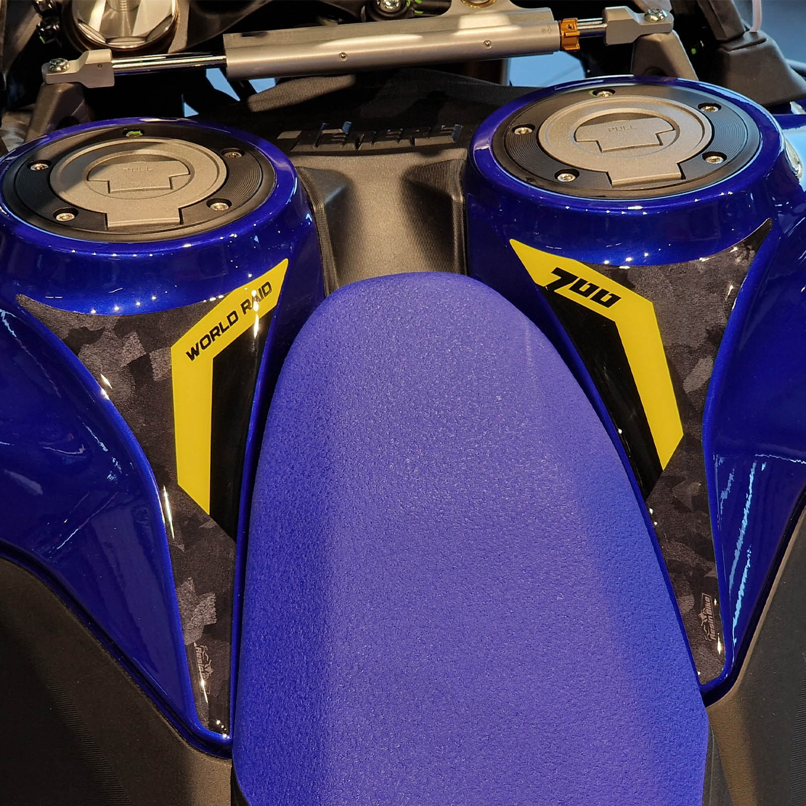 Resin Bike 3D Motorcycle Stickers - Tank Pad | Yamaha Tenere 700 World Raid 2022>2025 -   Pyramid Motorcycle Accessories