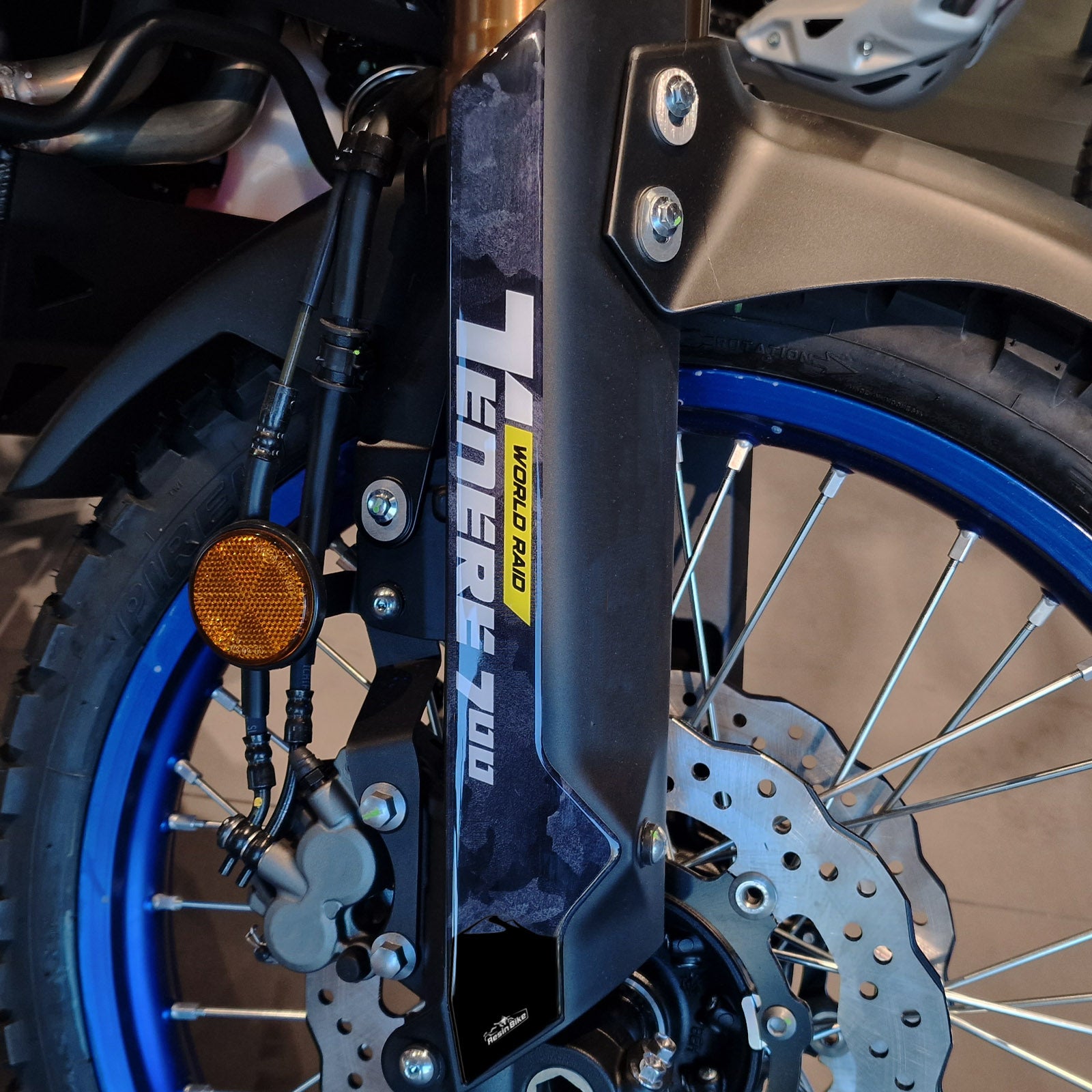 Resin Bike 3D Motorcycle Stickers - Front Fender Sides | Yamaha Tenere 700 World Raid 2022>2025 -   Pyramid Motorcycle Accessories
