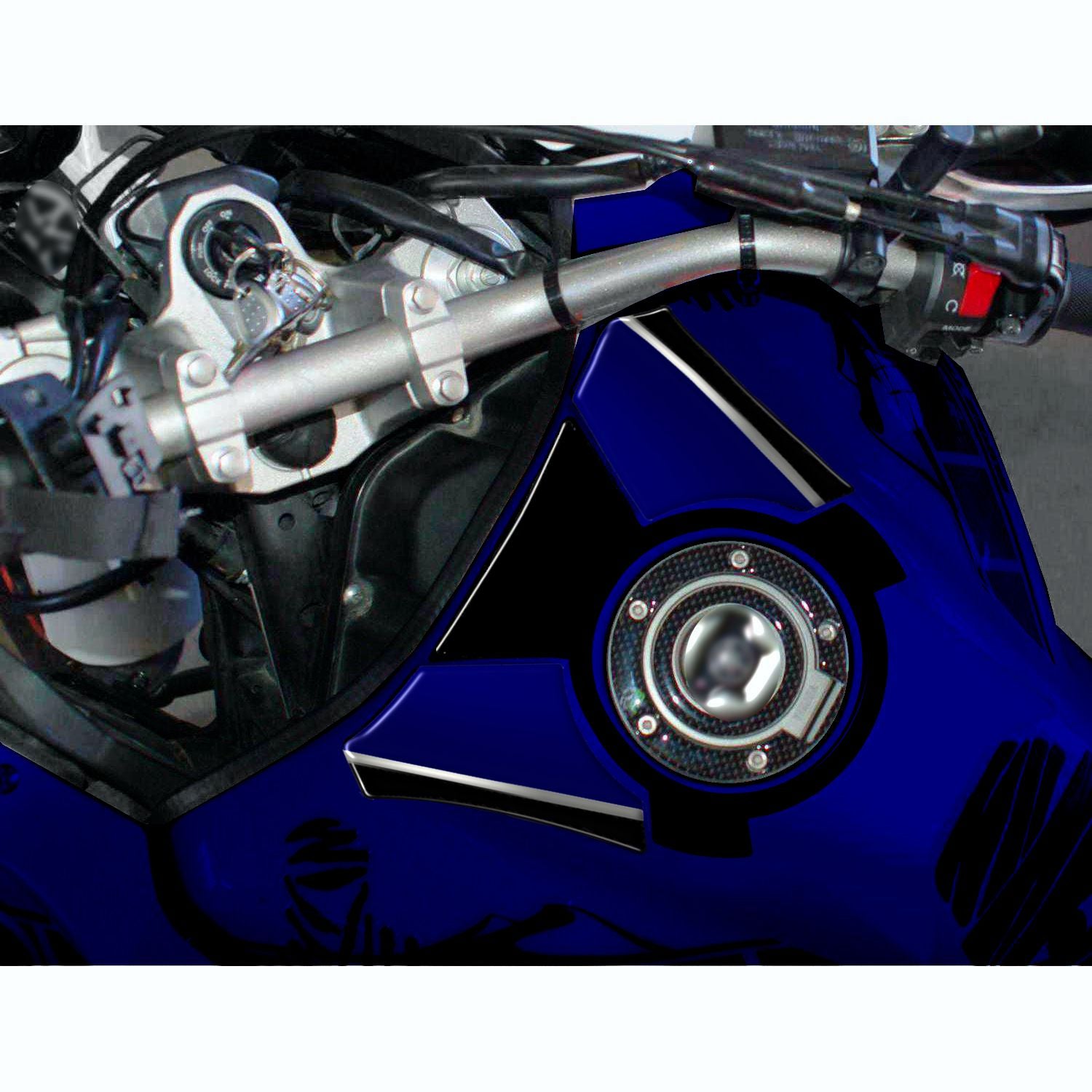 Resin Bike 3D Motorcycle Stickers - Fuel Cap | Yamaha XT 1200 Z Super Tenere 2010>2020 -   Pyramid Motorcycle Accessories