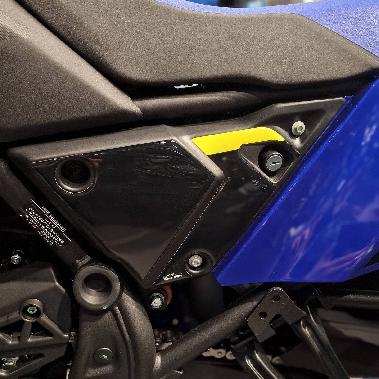 Resin Bike 3D Motorcycle Stickers - Underseat | Yamaha Tenere 700 World Raid 2022>2025 -   Pyramid Motorcycle Accessories