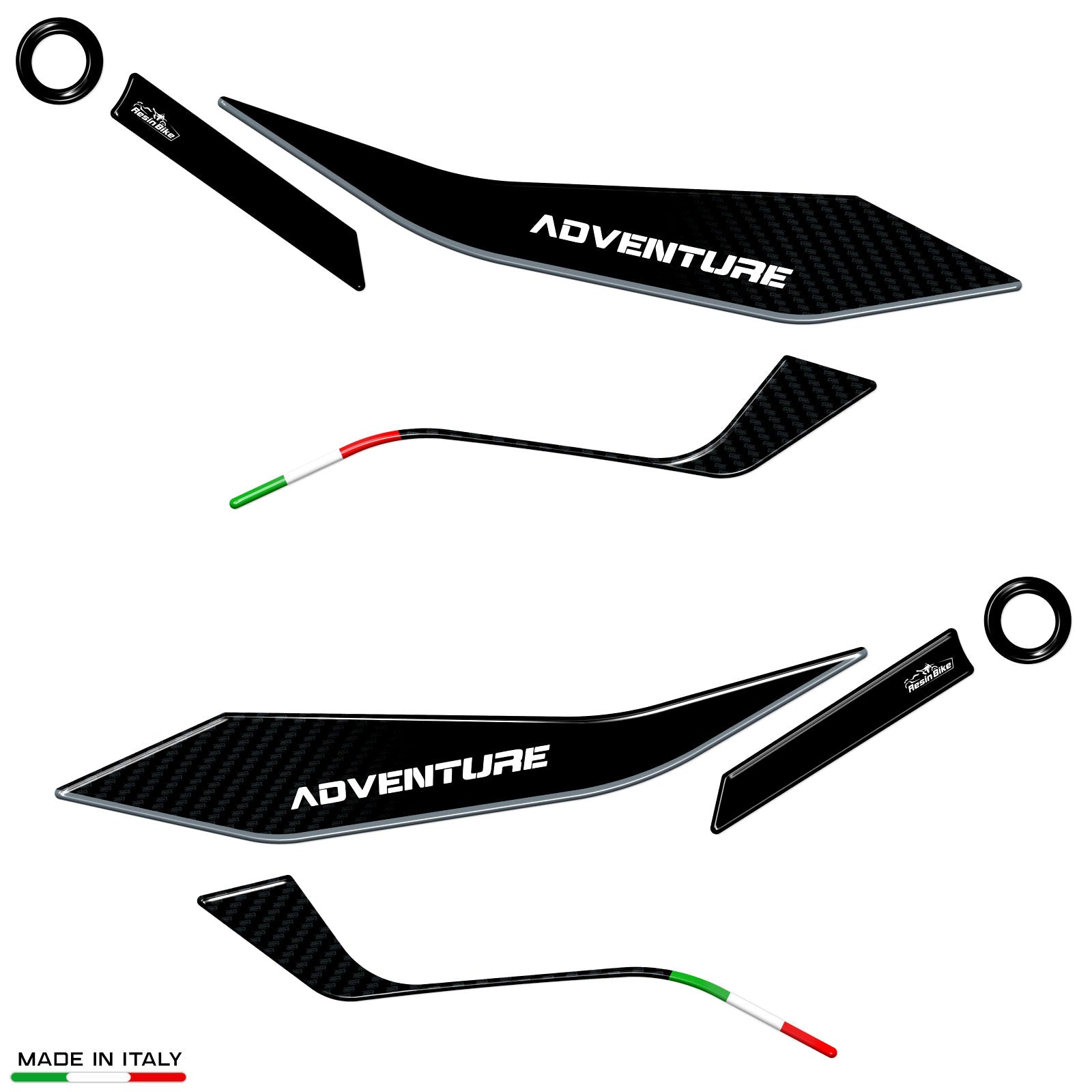 Resin Bike 3D Motorcycle Stickers - Handguards | Moto Morini X-Cape 650 2021>2026 -   Pyramid Motorcycle Accessories