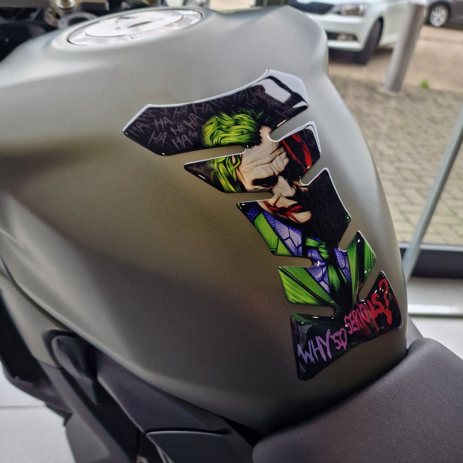 Resin Bike 3D Motorcycle Stickers - Tank Pad | Universal RB-1000658800006 -   Pyramid Motorcycle Accessories