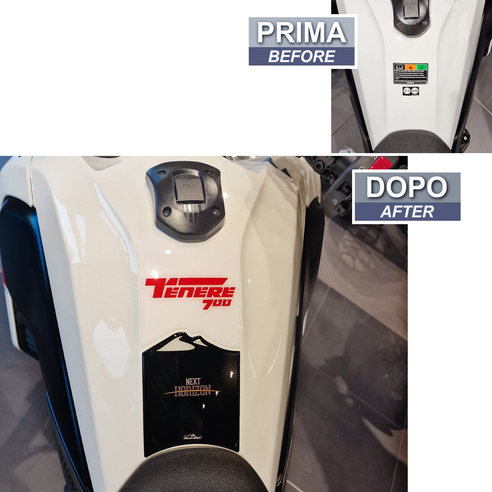 Resin Bike 3D Motorcycle Stickers - Tank Pad | Yamaha Tenere 700 2022>2024 RB-1000659500004 -   Pyramid Motorcycle Accessories