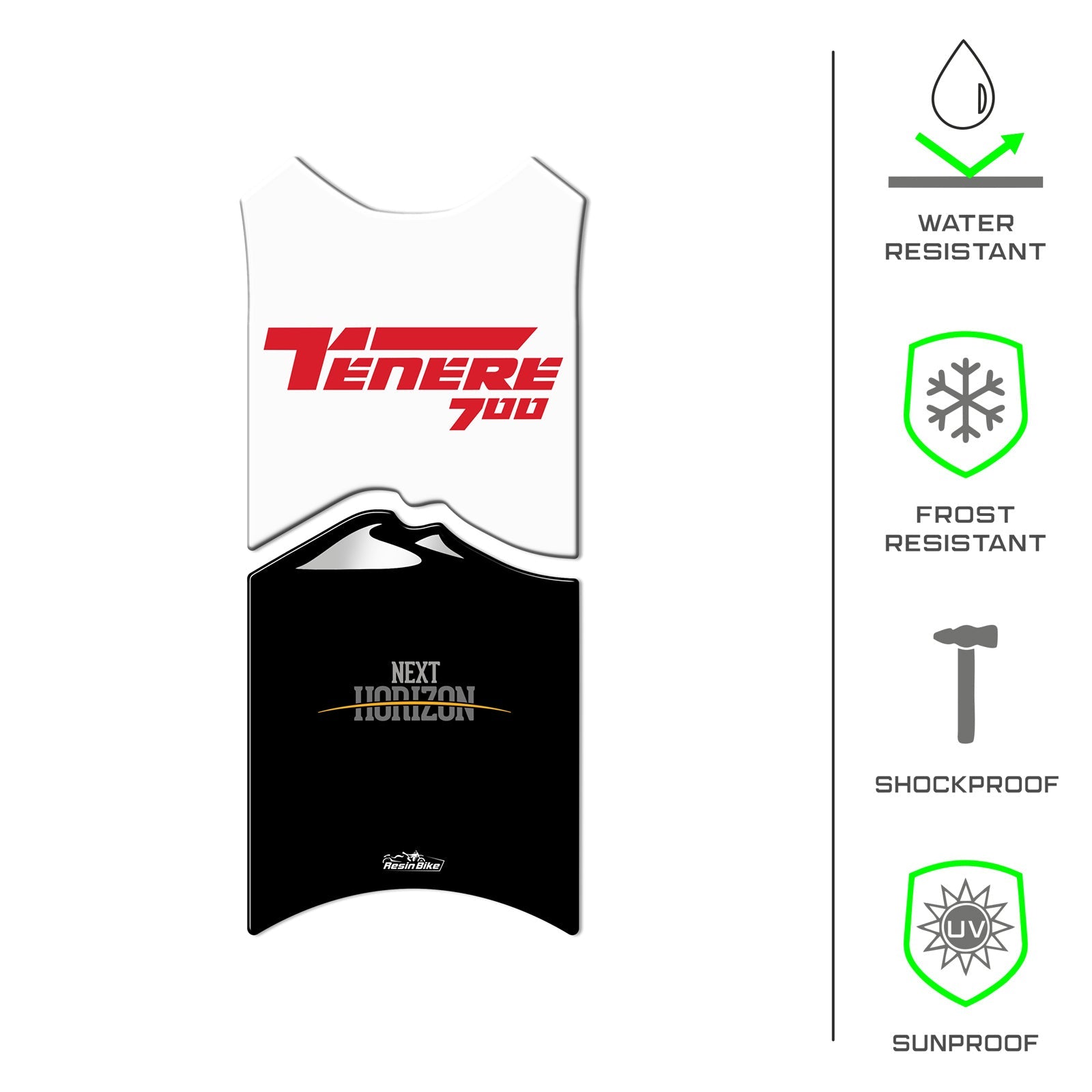 Resin Bike 3D Motorcycle Stickers - Tank Pad | Yamaha Tenere 700 2022>2024 RB-1000659500004 -   Pyramid Motorcycle Accessories