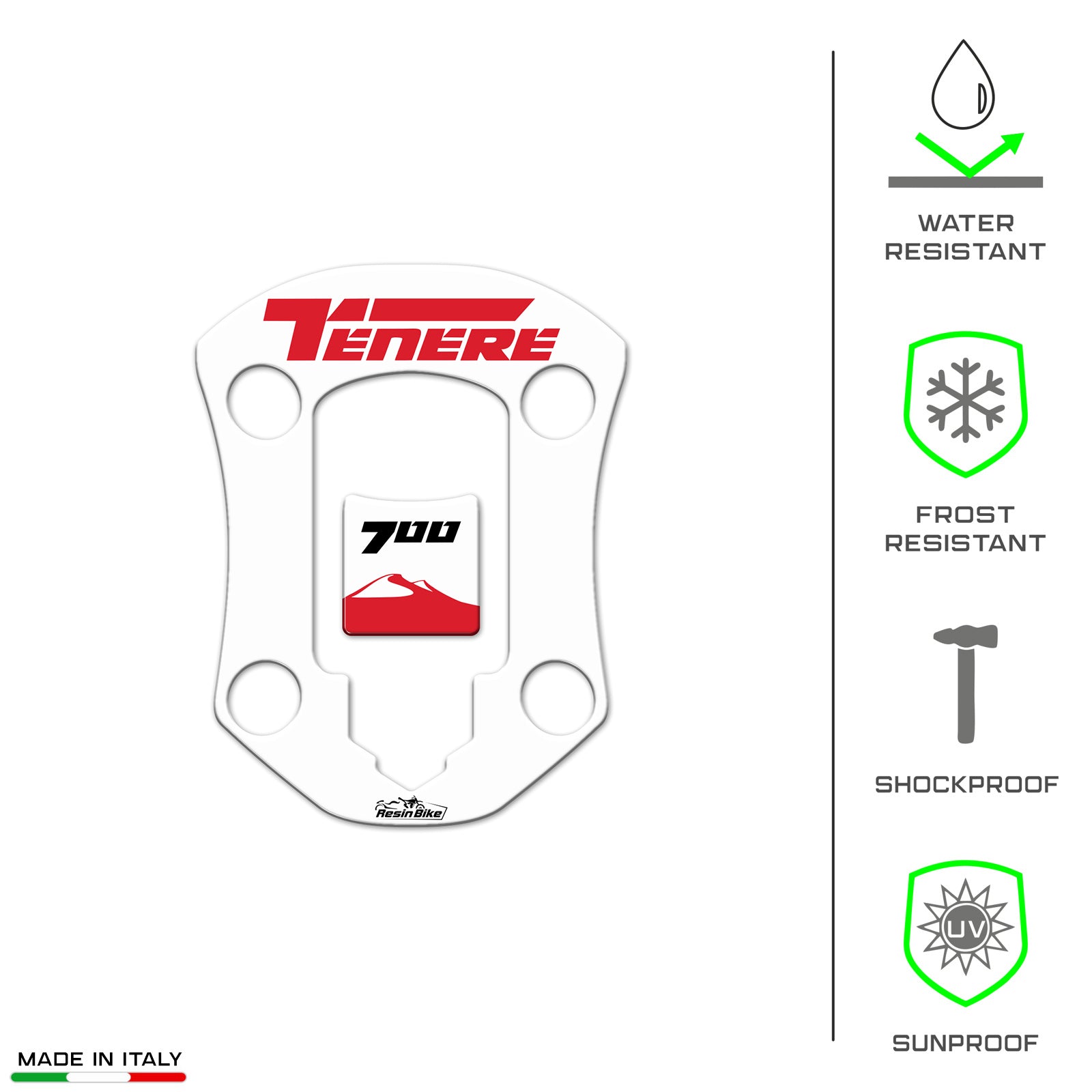 Resin Bike 3D Motorcycle Stickers - Fuel Cap | Yamaha Tenere 700 2022>2024 RB-1000659600001 -   Pyramid Motorcycle Accessories