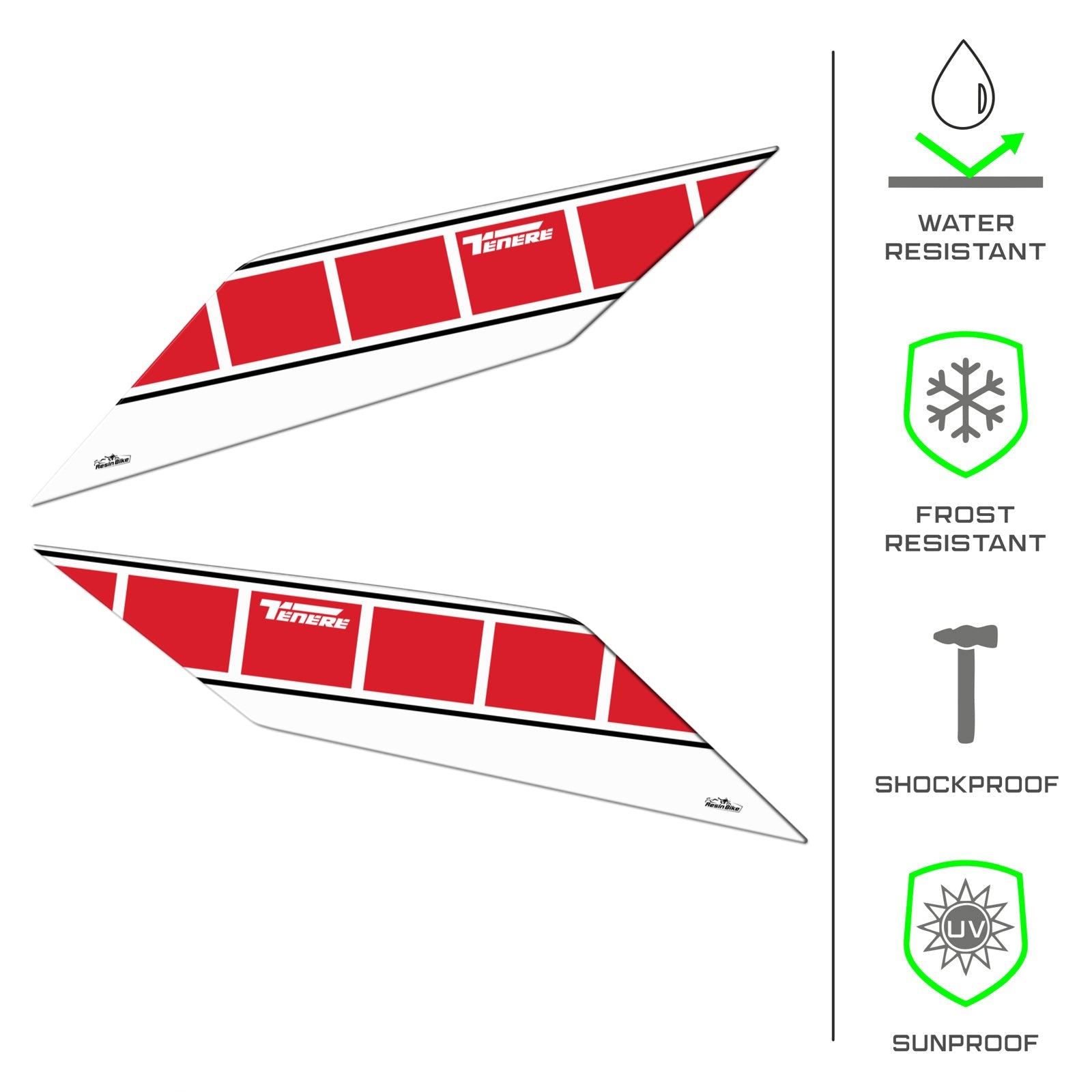 Resin Bike 3D Motorcycle Stickers - Tank Sides | Yamaha Tenere 700 2022>2024 RB-1000659700008 -   Pyramid Motorcycle Accessories