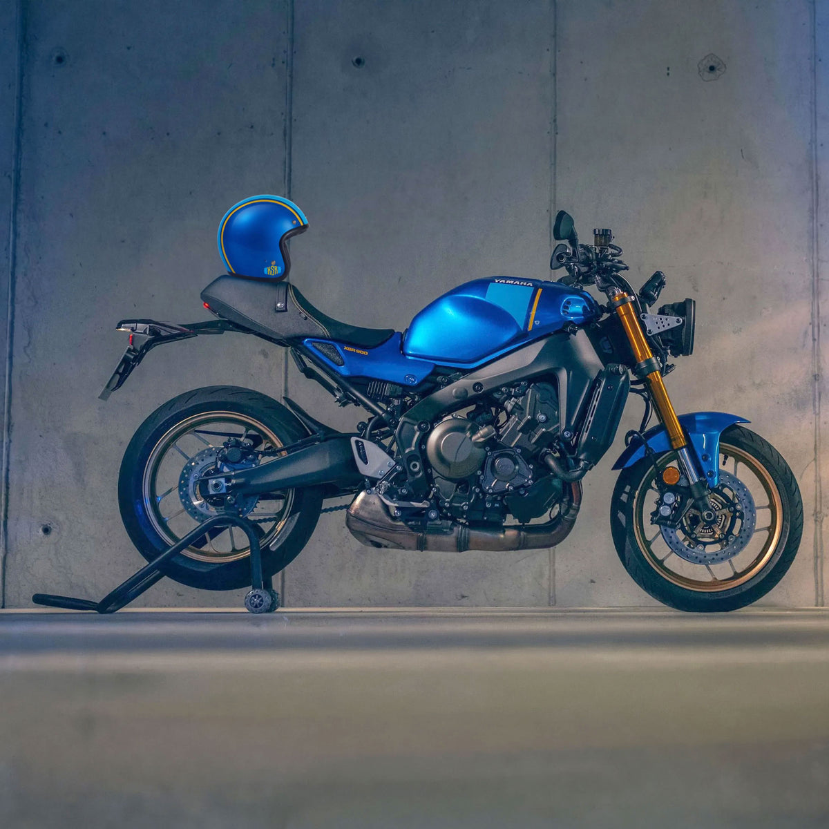 Pyramid x Bell Custom 500 Helmet | Legend Blue | XSR900 2022>2024 -   Pyramid Motorcycle Accessories