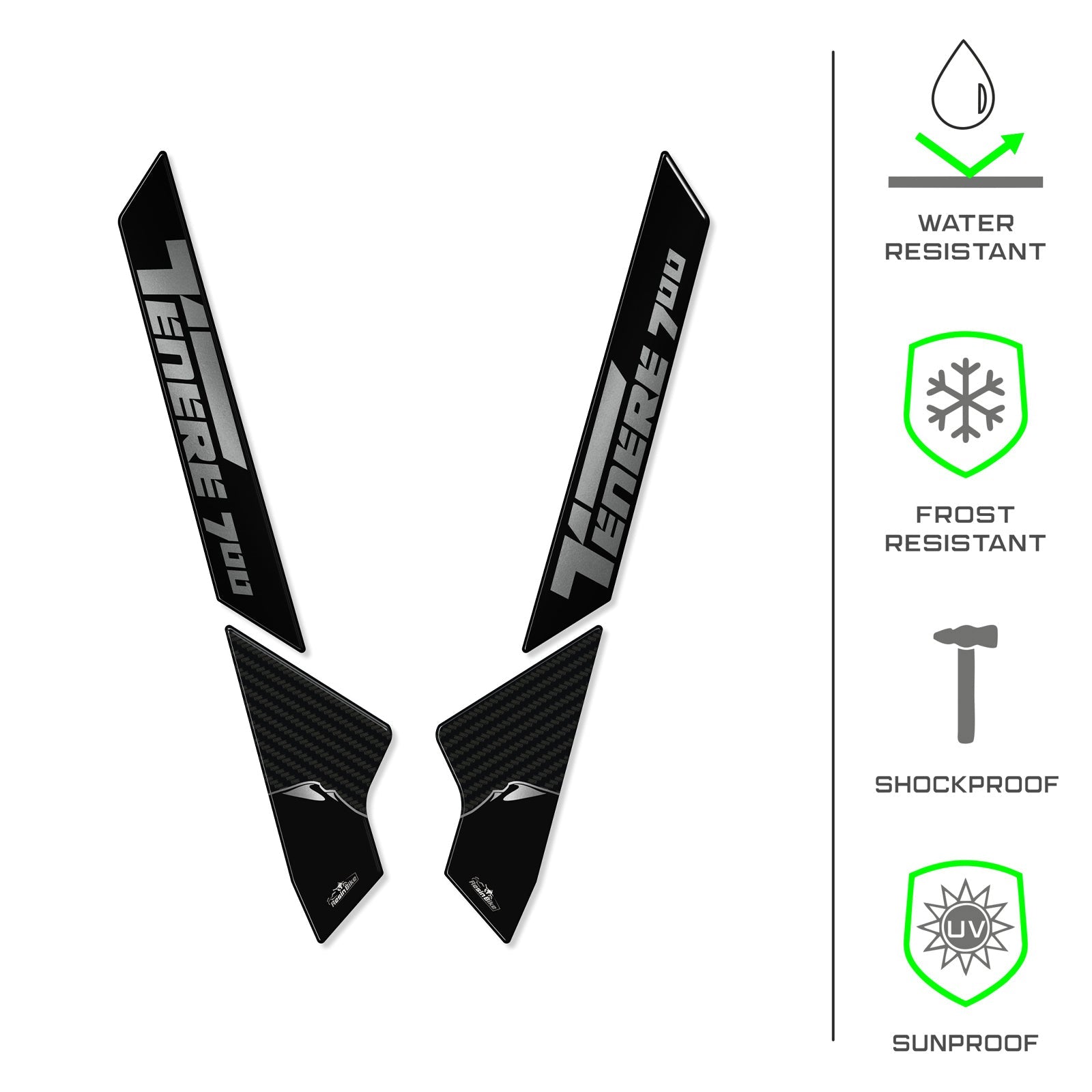 Resin Bike 3D Motorcycle Stickers - Side Panels | Yamaha Tenere 700 2022>2024 RB-1000660700004 -   Pyramid Motorcycle Accessories