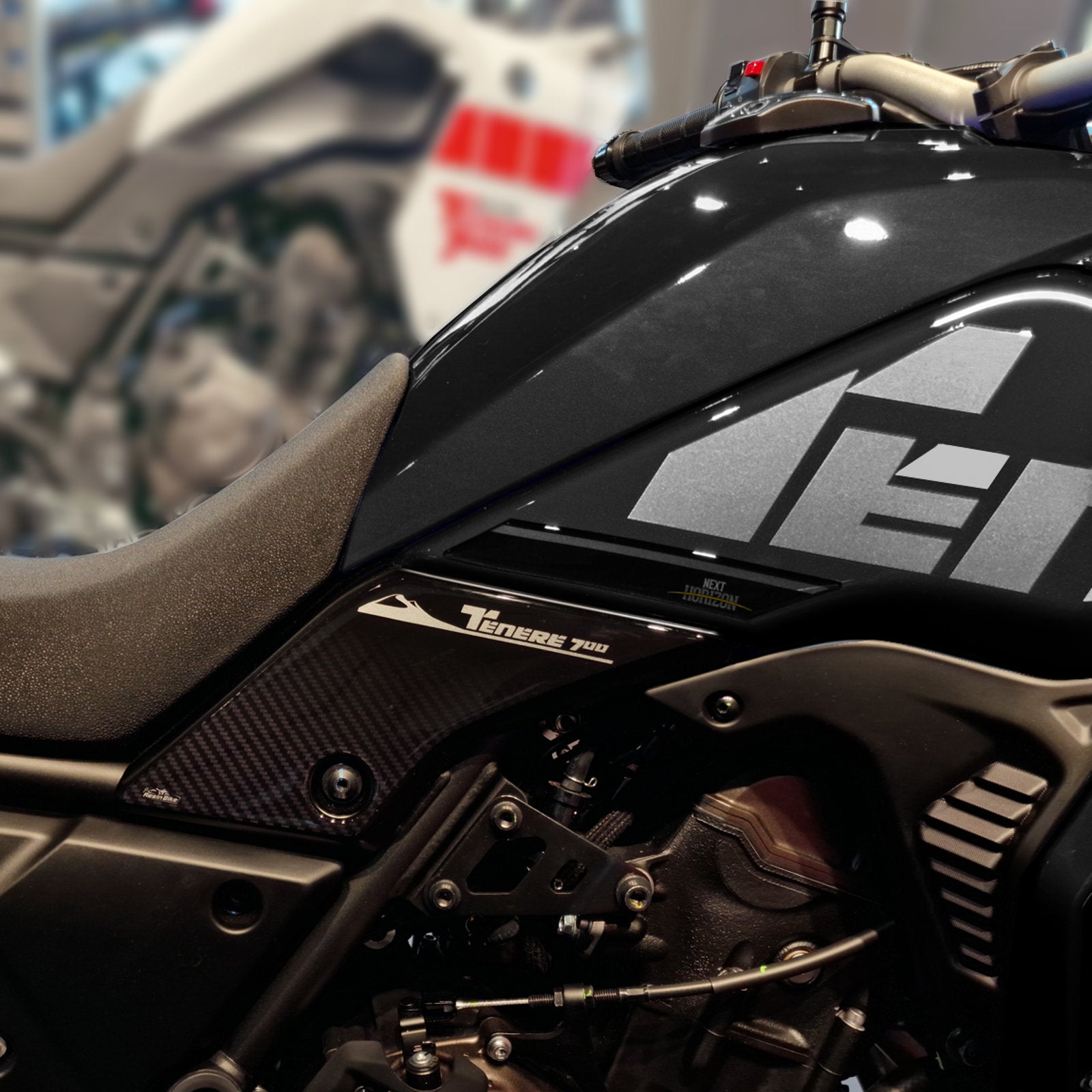 Resin Bike 3D Motorcycle Stickers - Tank Sides | Yamaha Tenere 700 2023>2024 -   Pyramid Motorcycle Accessories