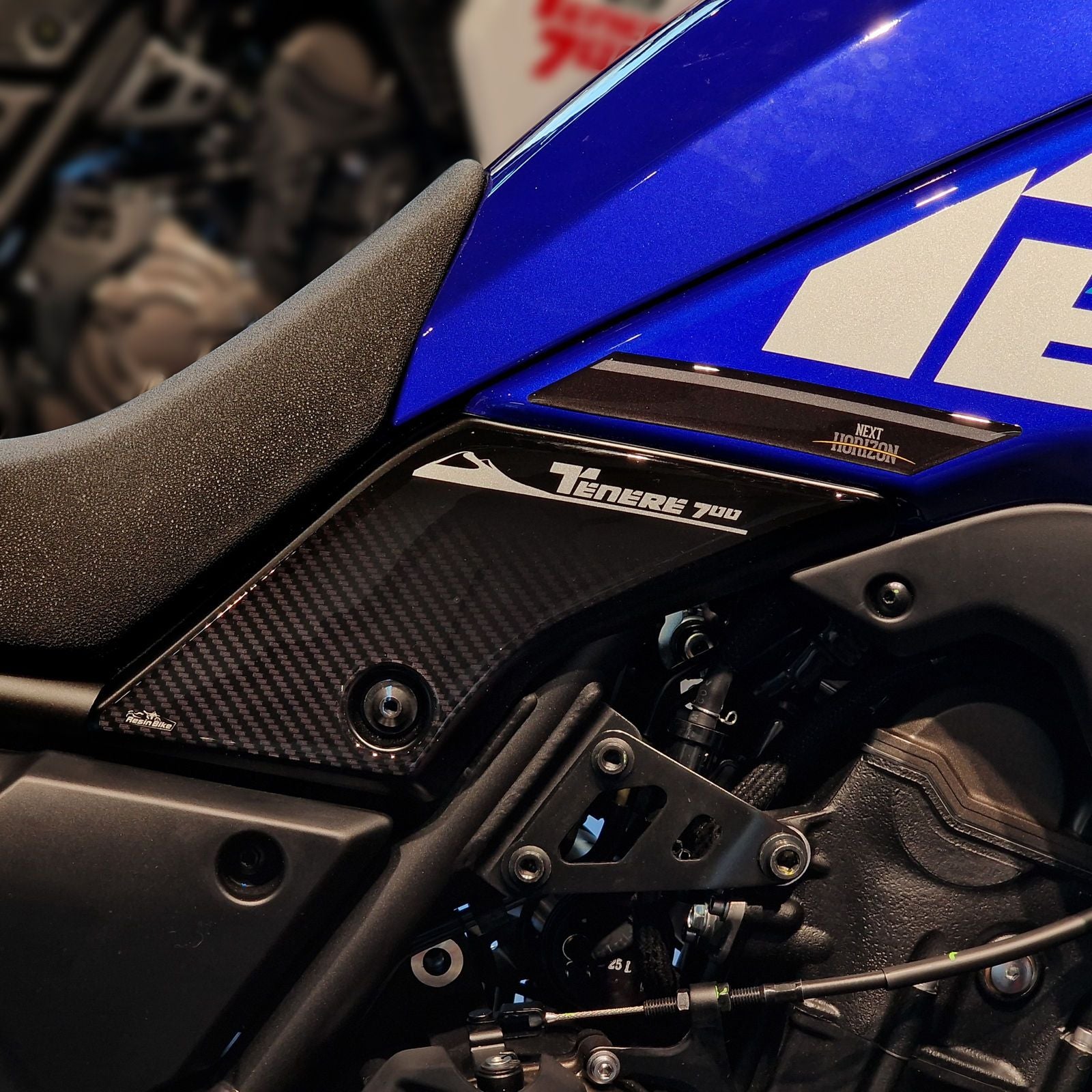 Resin Bike 3D Motorcycle Stickers - Tank Sides | Yamaha Tenere 700 2023>2024 -   Pyramid Motorcycle Accessories