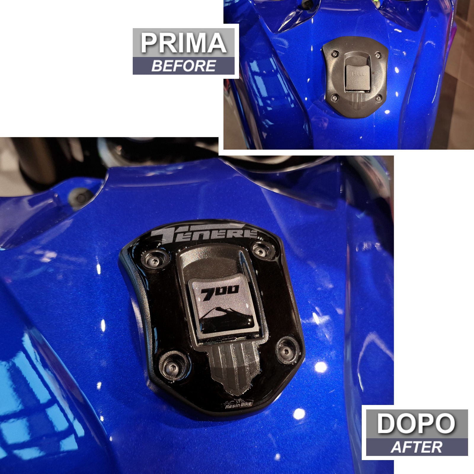 Resin Bike 3D Motorcycle Stickers - Fuel Cap | Yamaha Tenere 700 2023>2024 -   Pyramid Motorcycle Accessories