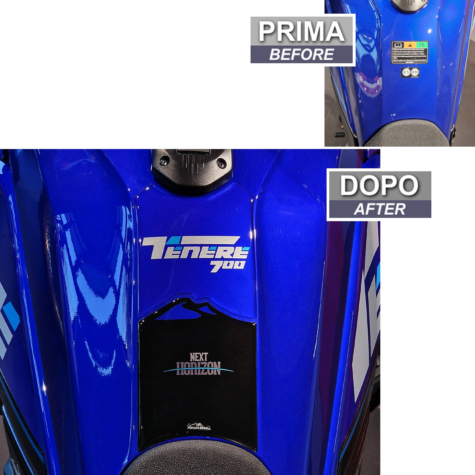 Resin Bike 3D Motorcycle Stickers - Tank Pad | Yamaha Tenere 700 2022>2024 RB-1000662100000 -   Pyramid Motorcycle Accessories