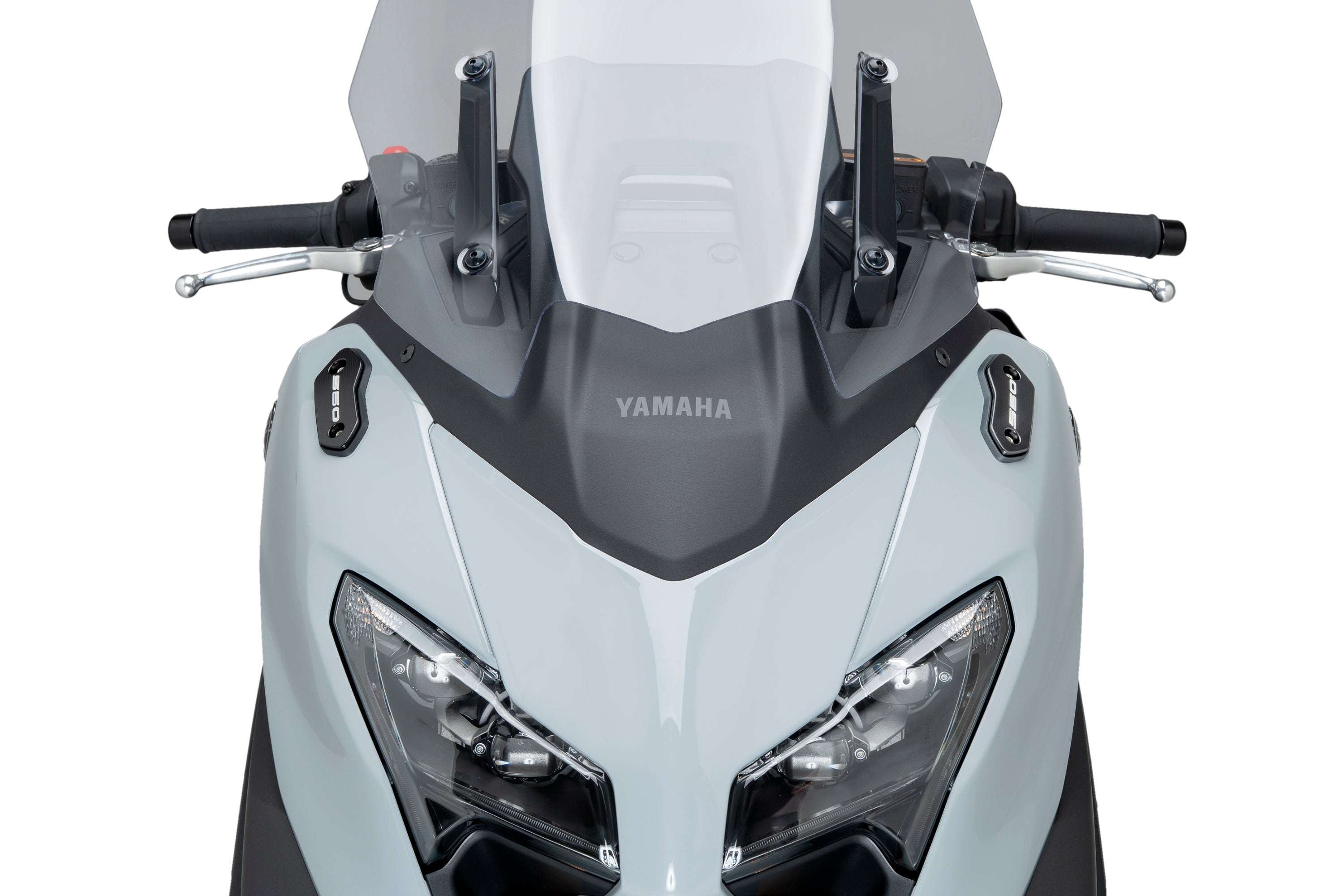 Puig Aluminium Mirror Caps | Black | Yamaha TMAX 560 Tech MAX 2025>Current -   Pyramid Motorcycle Accessories