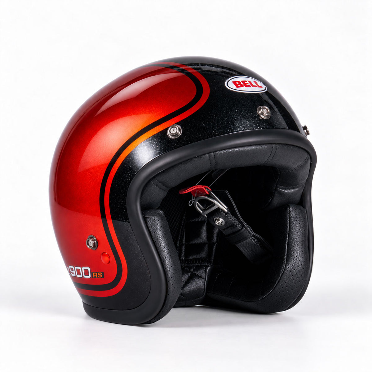 Pyramid x Bell Custom 500 Helmet | Metallic Spark Black/Orange | Kawasaki Z 900 RS SE 2026>Current
