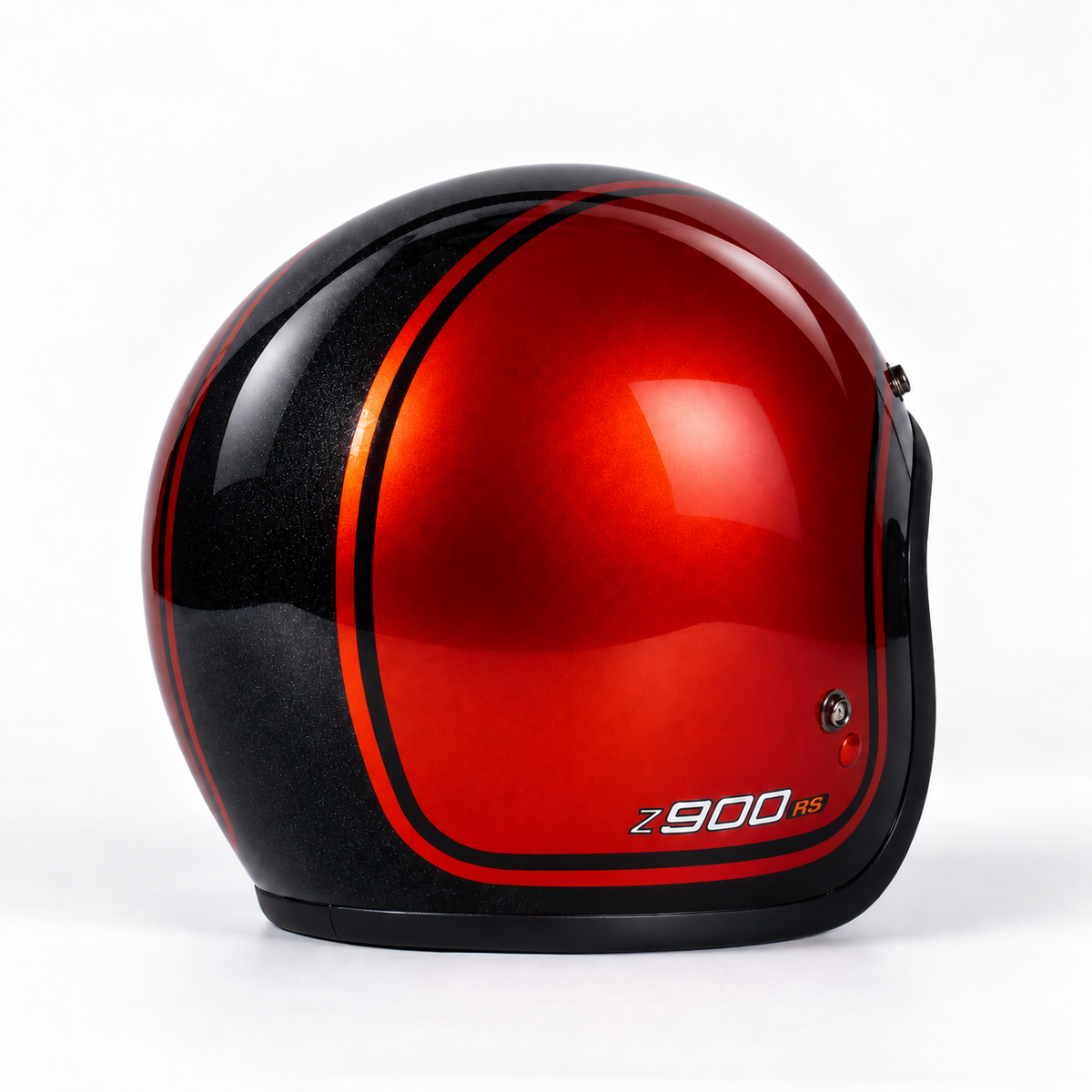 Pyramid x Bell Custom 500 Helmet | Metallic Spark Black/Orange | Kawasaki Z 900 RS SE 2026>Current