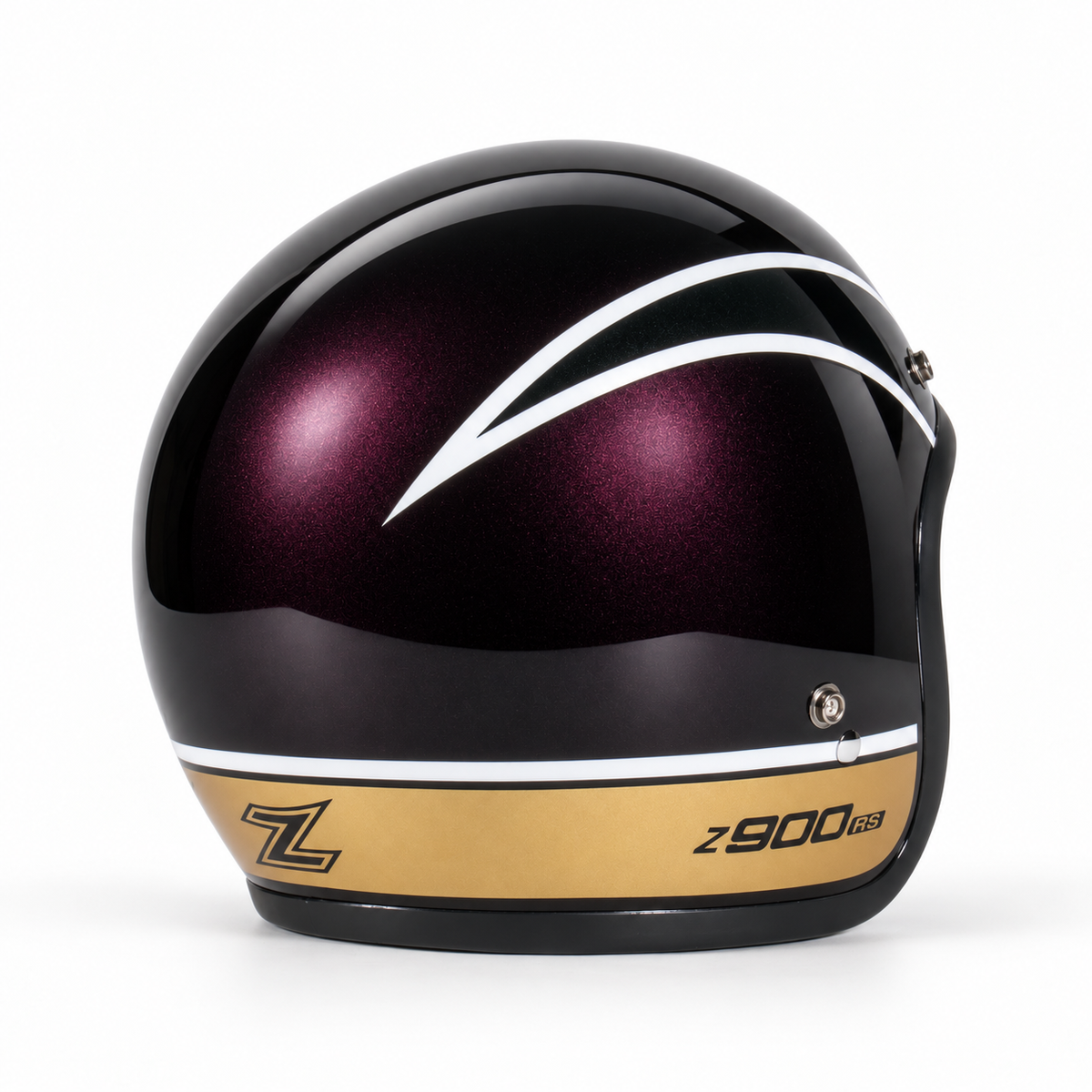 Pyramid x Bell Custom 500 Helmet | Metallic Red/Gold (Candytone Red) | Kawasaki Z 900 RS 2026>Current