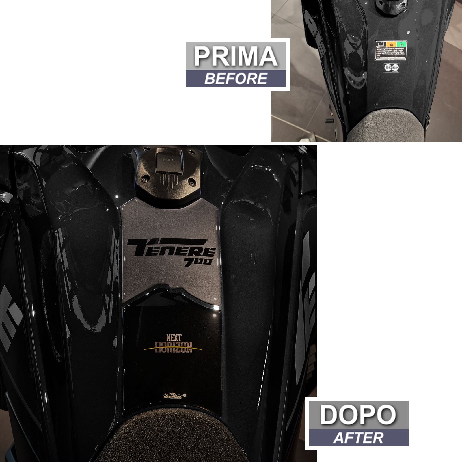 Resin Bike 3D Motorcycle Stickers - Tank Pad | Yamaha Tenere 700 2022>2024 RB-1000662200007 -   Pyramid Motorcycle Accessories