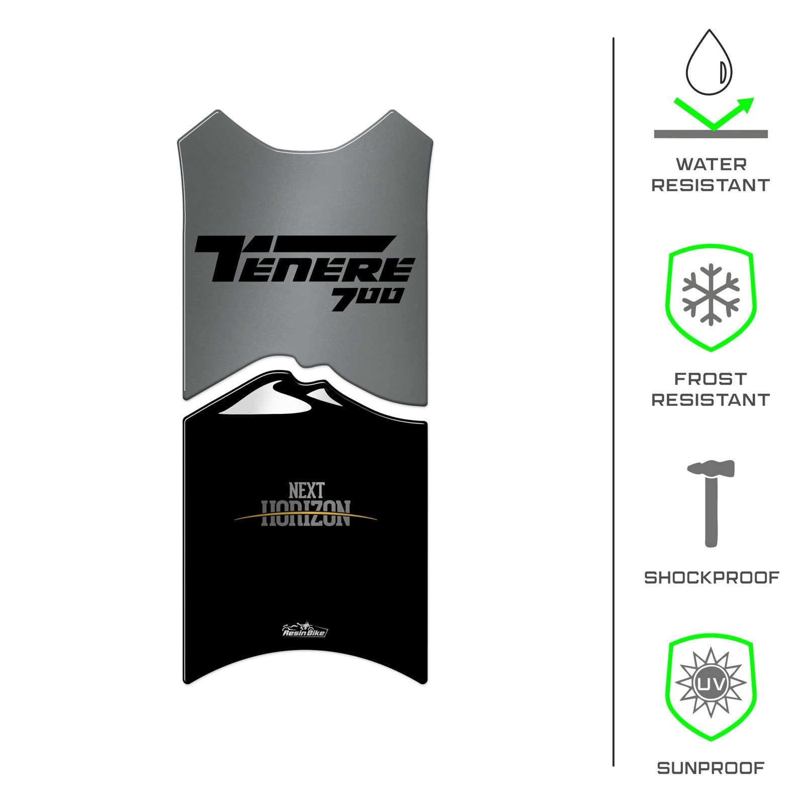Resin Bike 3D Motorcycle Stickers - Tank Pad | Yamaha Tenere 700 2022>2024 RB-1000662200007 -   Pyramid Motorcycle Accessories