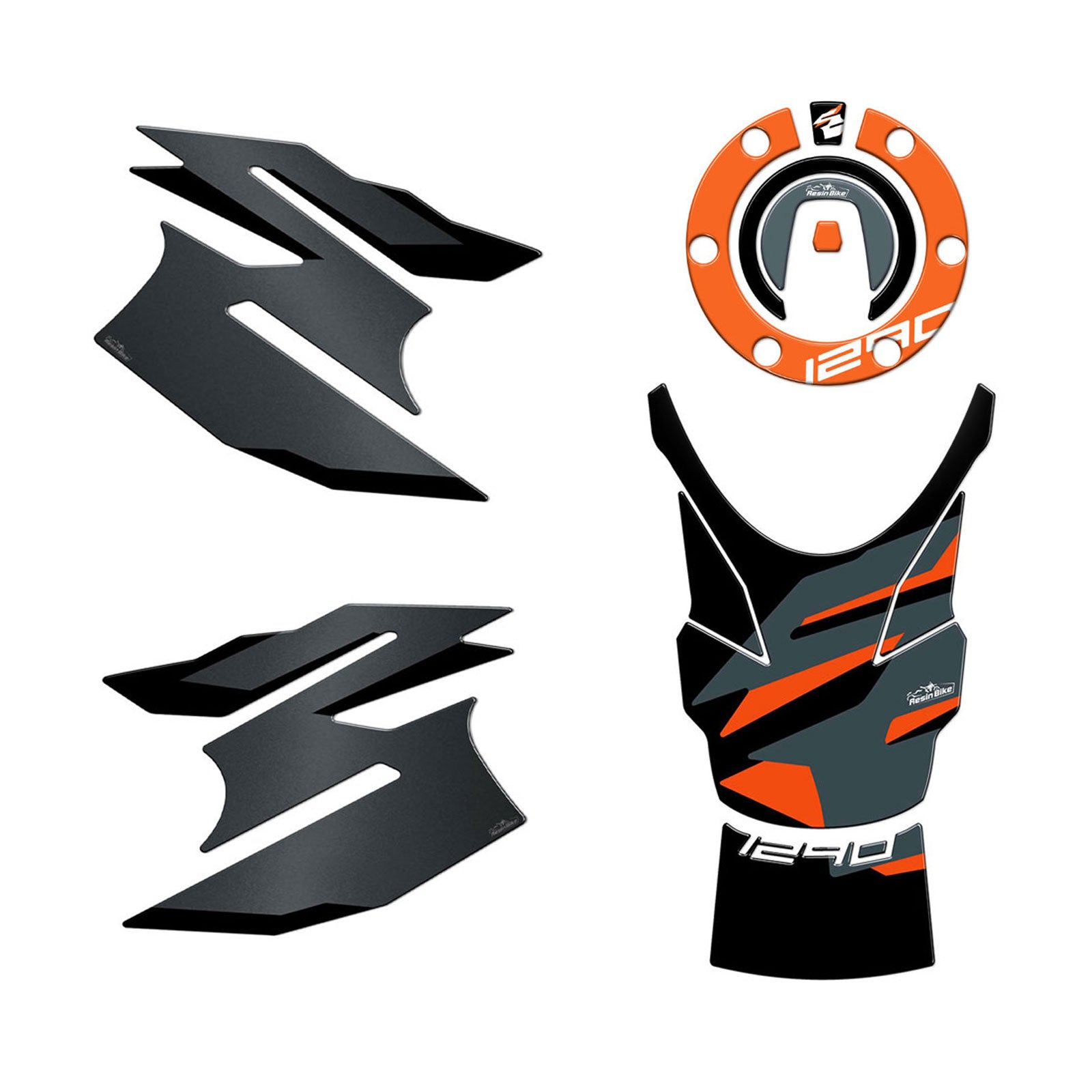 Resin Bike 3D Motorcycle Stickers - Tank Kit | KTM 1290 Super Adventure S 2021>2023 -   Pyramid Motorcycle Accessories