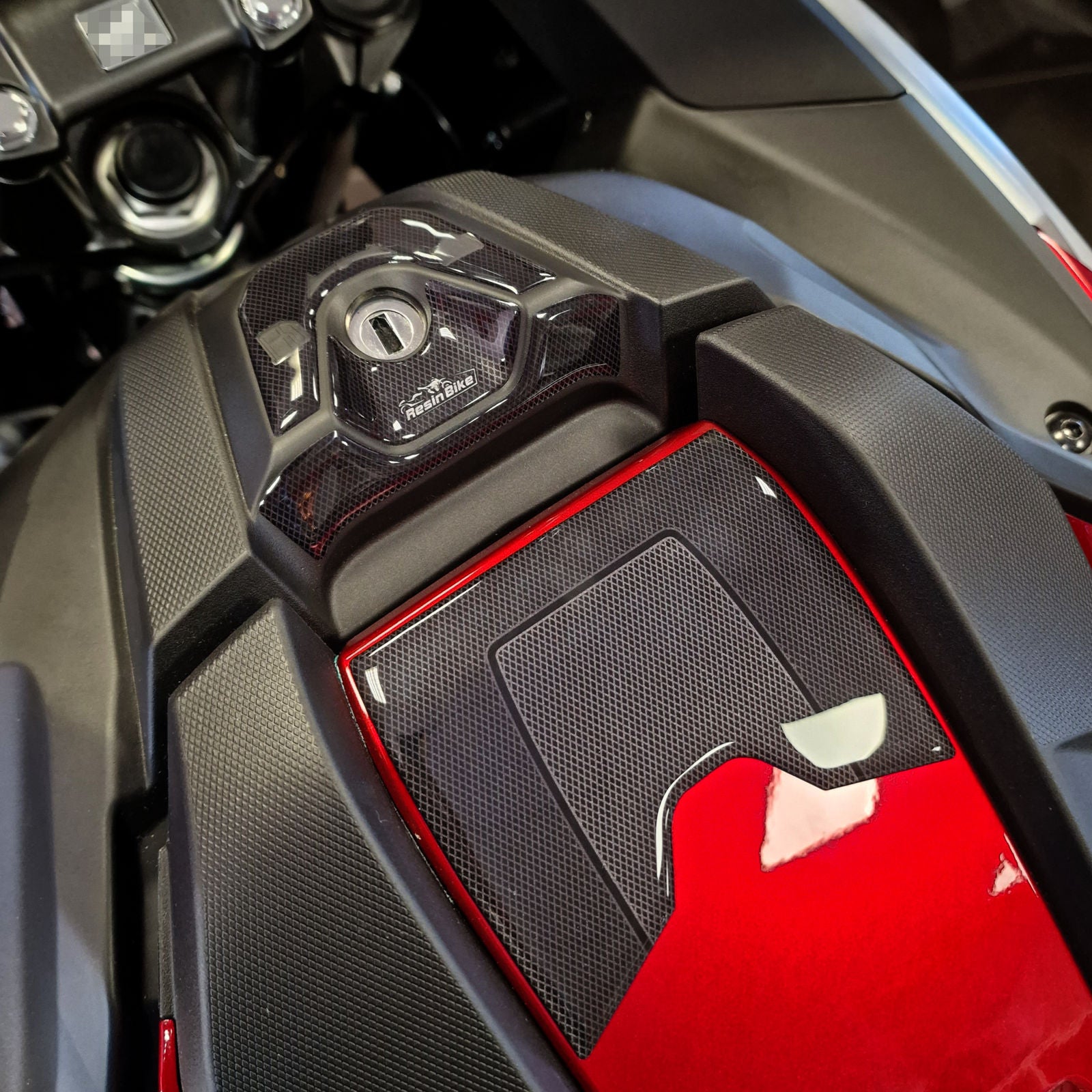 Resin Bike 3D Motorcycle Stickers - Tank Storage Box | Honda NC 750 X 2021>2025 -   Pyramid Motorcycle Accessories