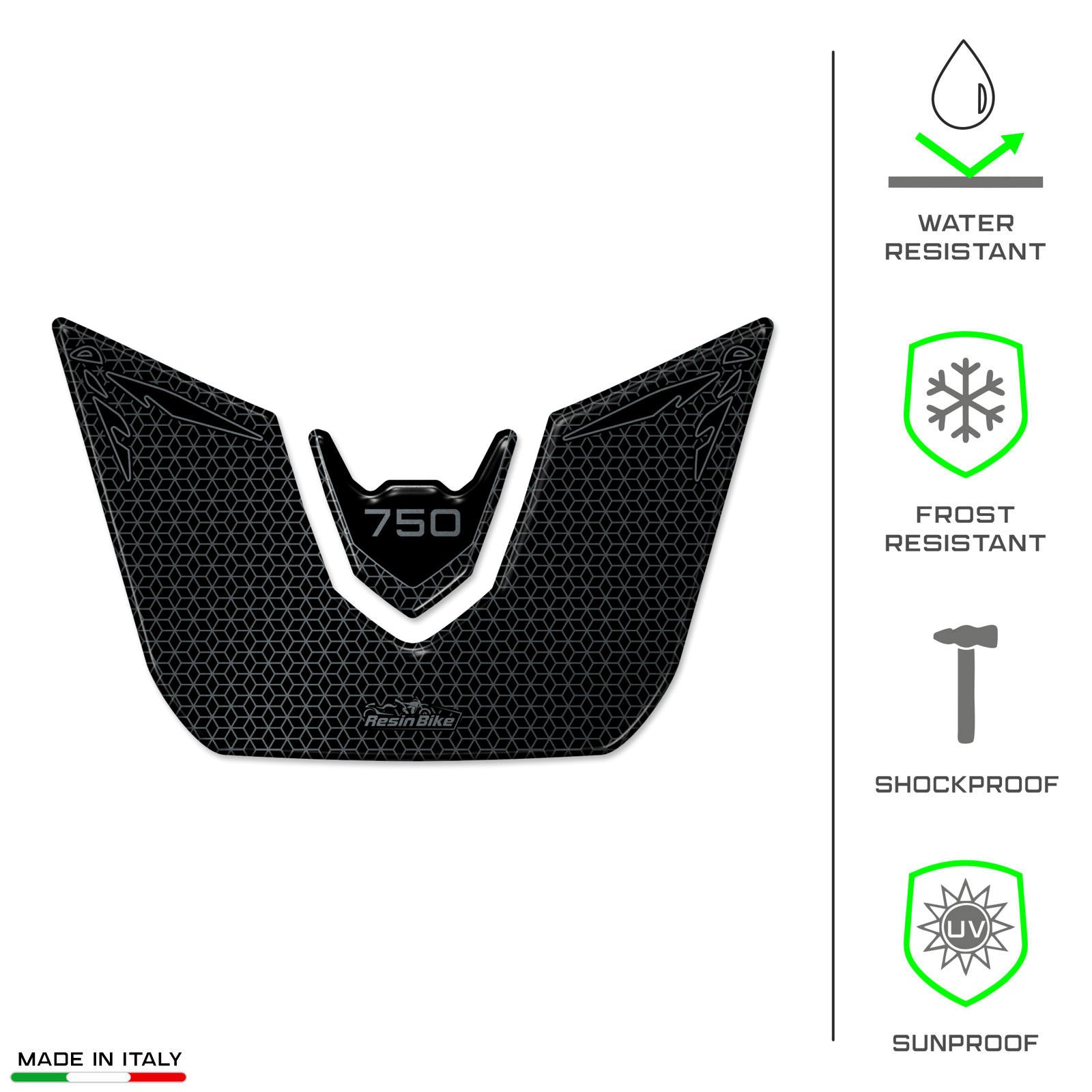 Resin Bike 3D Motorcycle Stickers - Tail Section | Honda CB750 Hornet 2023>2025 -   Pyramid Motorcycle Accessories