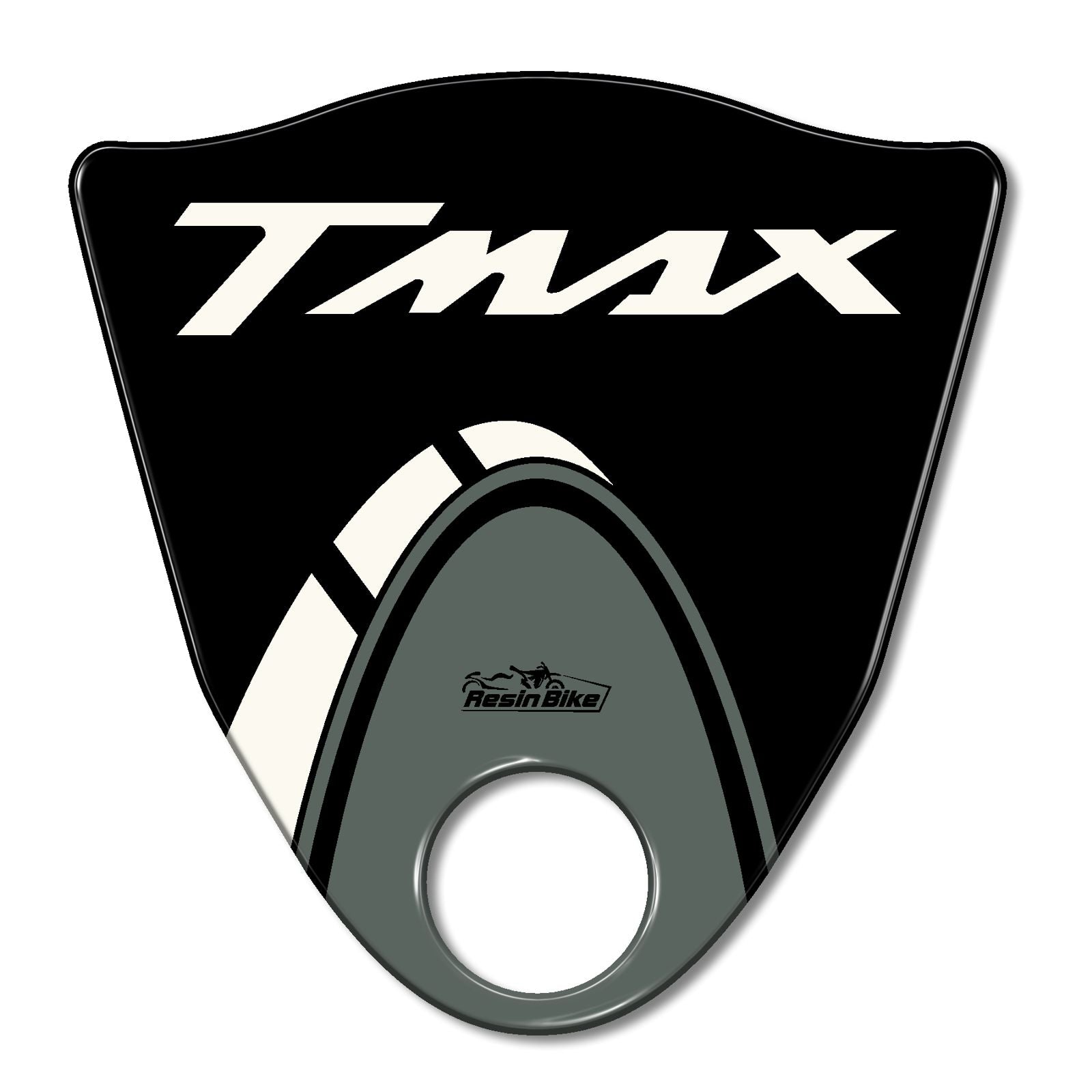 Resin Bike 3D Motorcycle Stickers - Footboard | Yamaha TMAX 500 2008>2011 RB-B98496O3 -   Pyramid Motorcycle Accessories