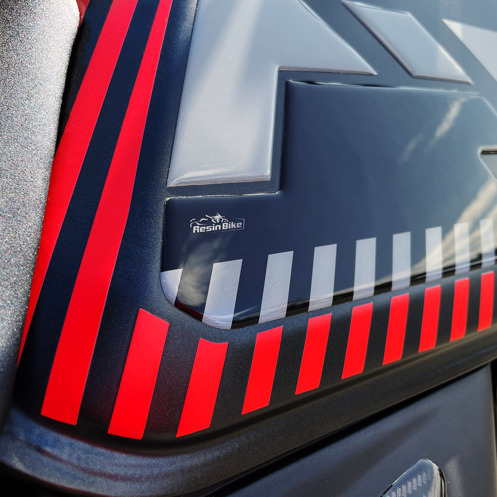 Resin Bike 3D Motorcycle Stickers - Tank Sides | Ducati Desert X 2022>2026 -   Pyramid Motorcycle Accessories