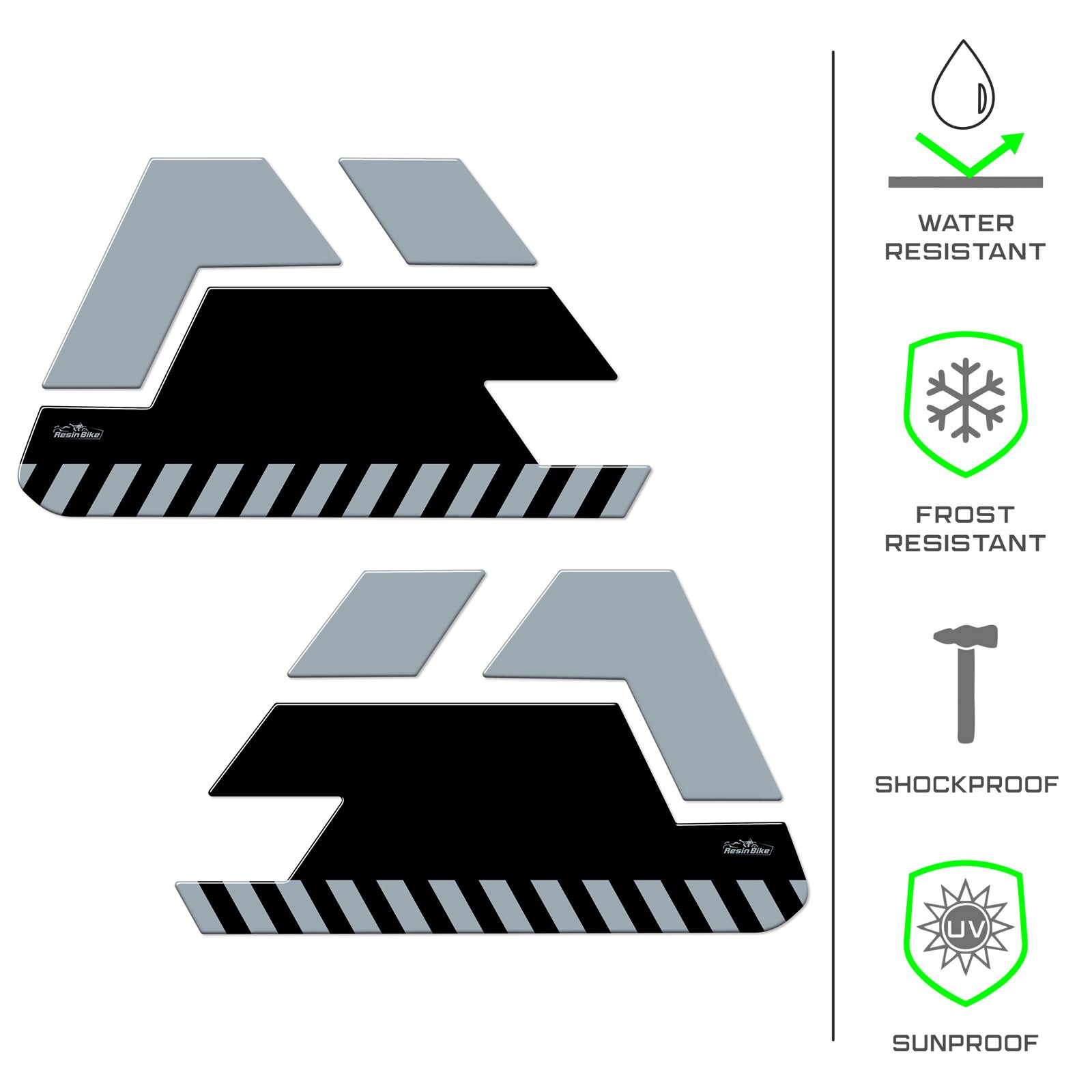 Resin Bike 3D Motorcycle Stickers - Tank Sides | Ducati Desert X 2022>2026 -   Pyramid Motorcycle Accessories