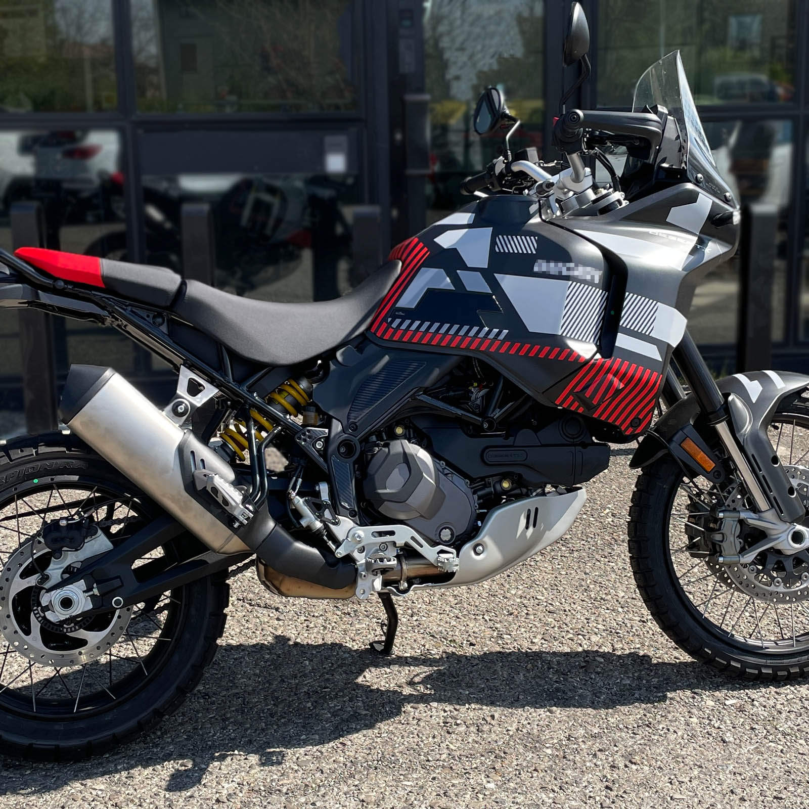 Resin Bike 3D Motorcycle Stickers - Tank Kit | Ducati Desert X 2022>2026 RB-1000666100006 -   Pyramid Motorcycle Accessories