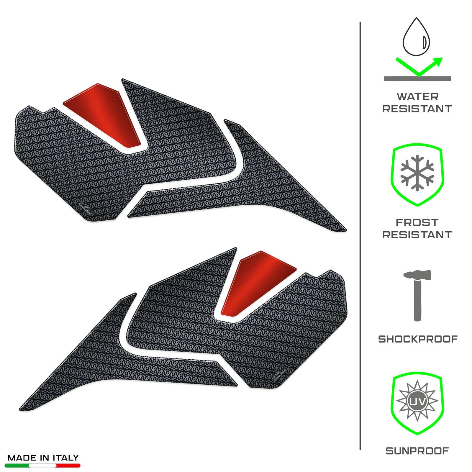 Resin Bike 3D Motorcycle Stickers - Tank Sides | Honda CB750 Hornet 2023>2025 RB-1000666300000 -   Pyramid Motorcycle Accessories