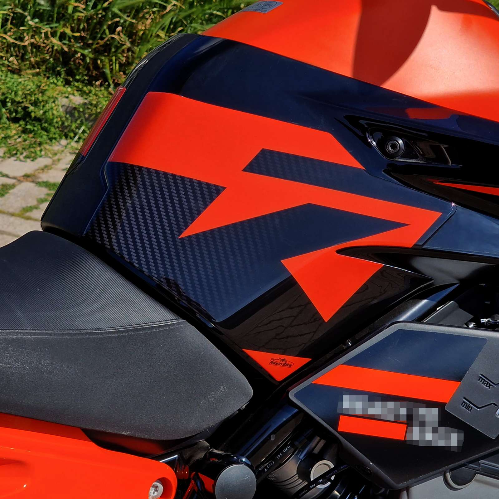 Resin Bike 3D Motorcycle Stickers - Tank Sides | KTM 890 Duke 2023>Current -   Pyramid Motorcycle Accessories