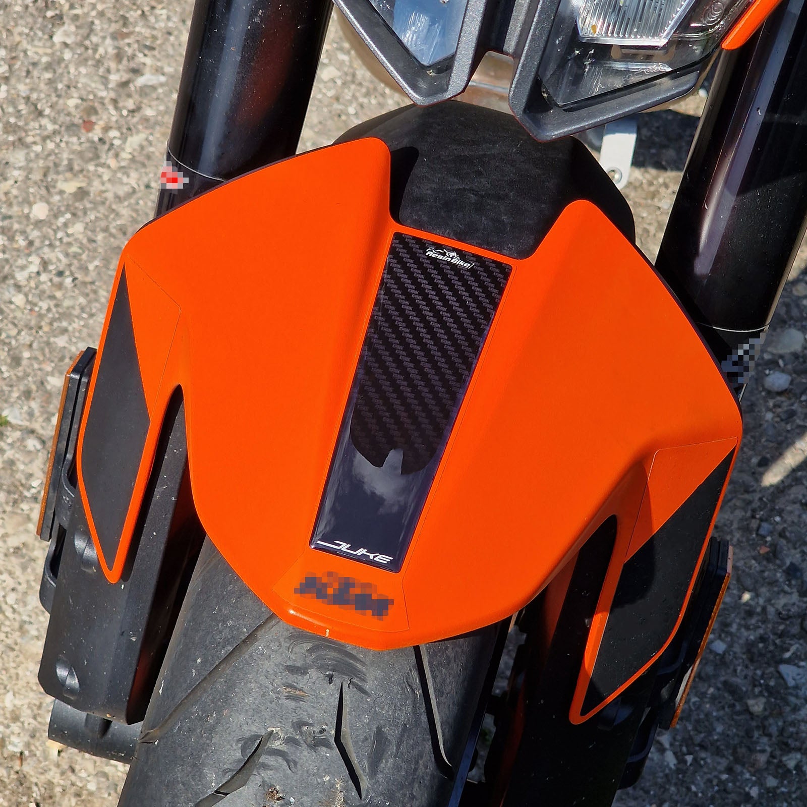 Resin Bike 3D Motorcycle Stickers - Front Fender | KTM 890 Duke 2023>Current -   Pyramid Motorcycle Accessories