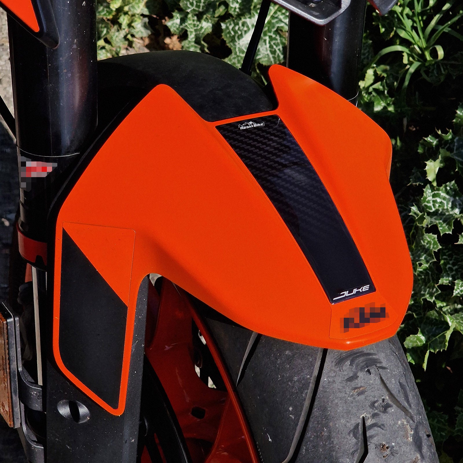Resin Bike 3D Motorcycle Stickers - Front Fender | KTM 890 Duke 2023>Current -   Pyramid Motorcycle Accessories